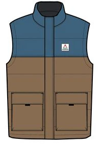 Baltic Insulated Gilet - Toffee/Blue Steel - Image 5