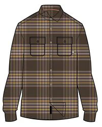 Barren Overshirt - Brown/Mustard Check - Image 6