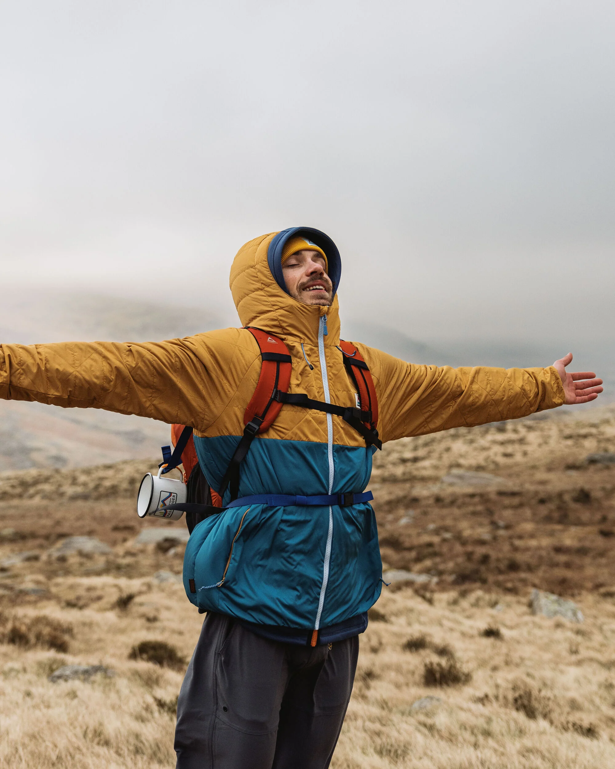 Base Thermore® Insulated Jacket - Dusty Ochre/ Corsair Blue - Image 8