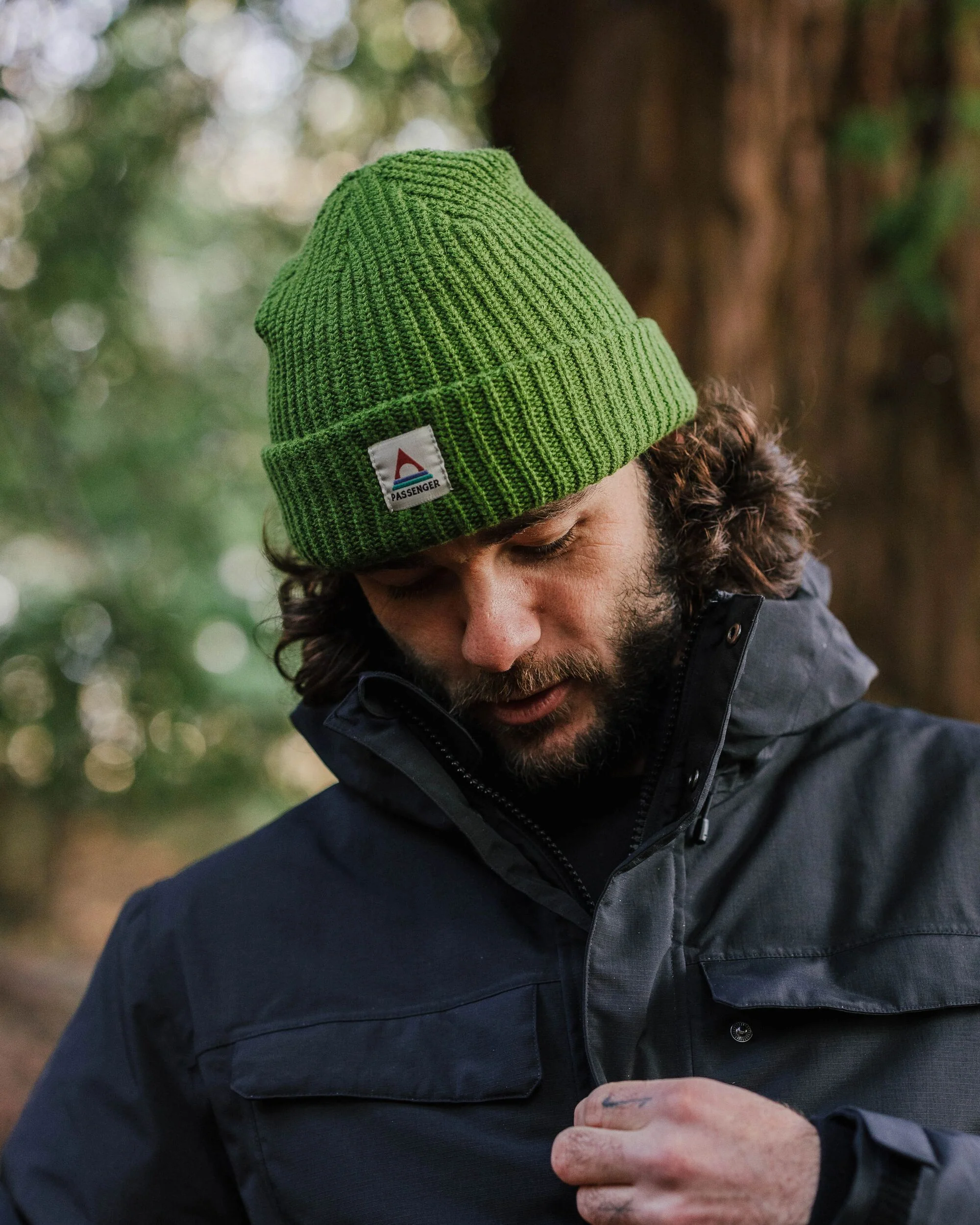 Beechwood Fleece Lined Beanie - Khaki - Image 3