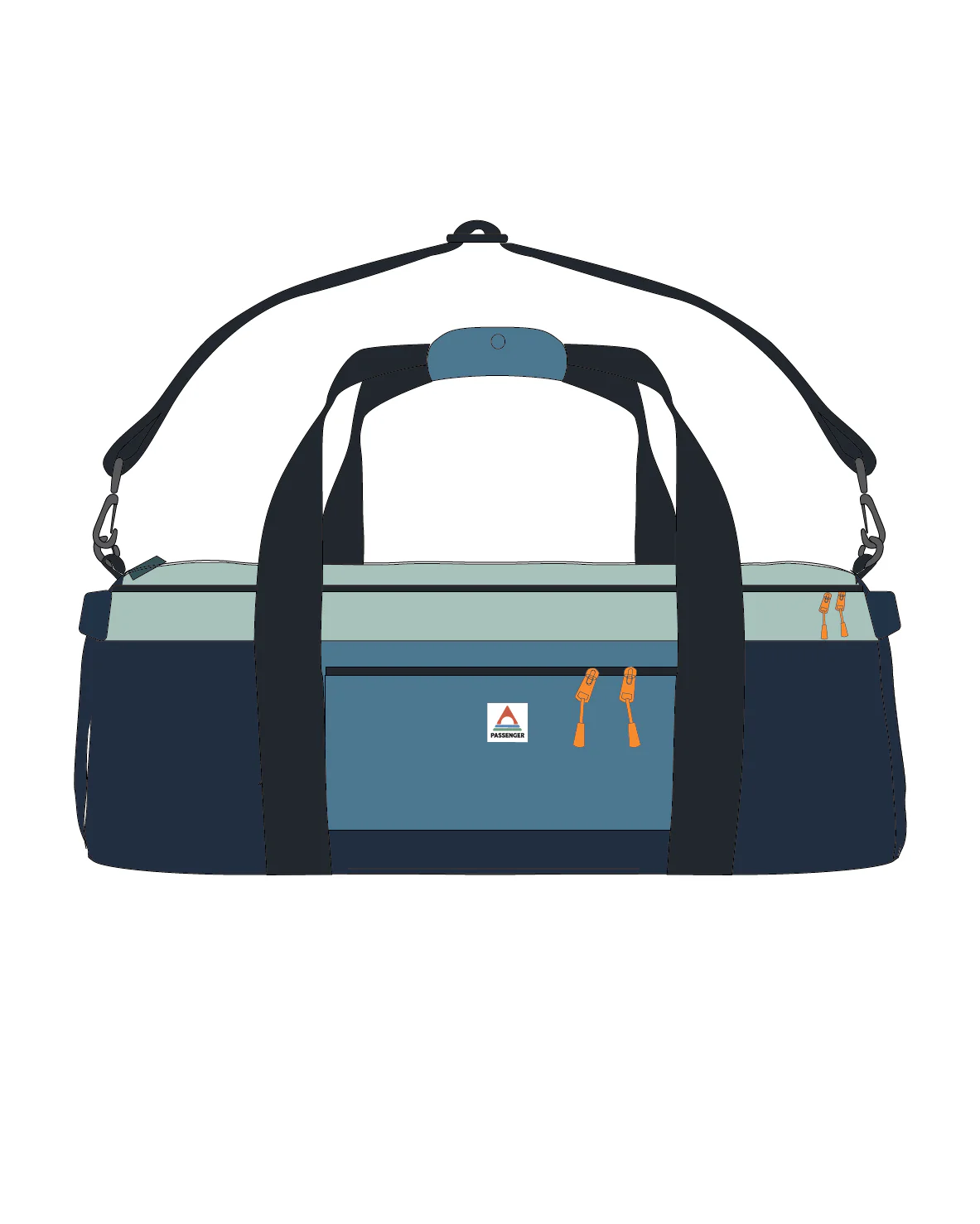 Boondocker 30L Duffel - Rich Navy/Surf Spray/Moonlight Blue - Image 8