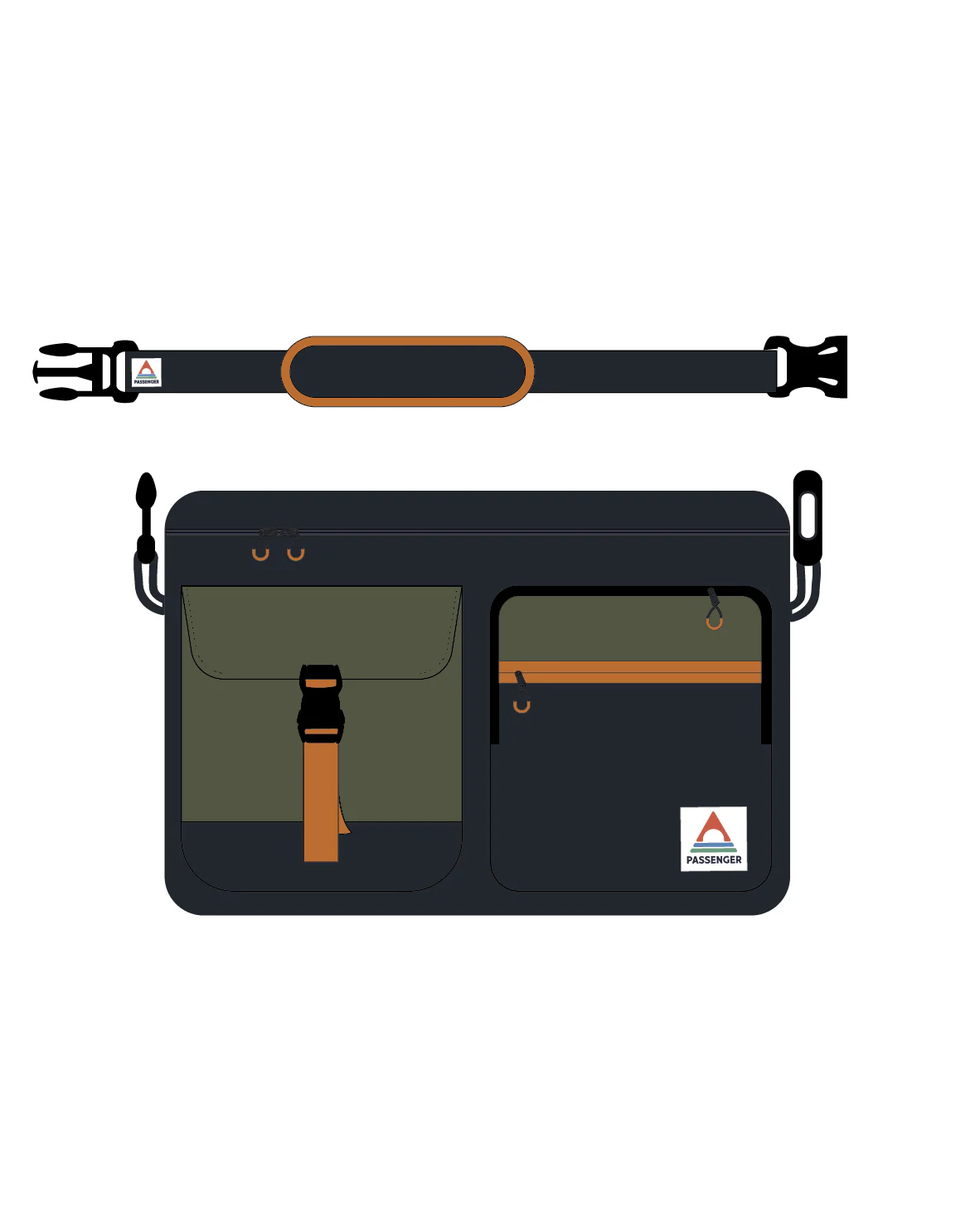 Boondocker Camera Bag - True Black/ Khaki - Image 13
