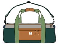 Boondocker 30L Duffel - Rain Forest Orange Multi - Image 10