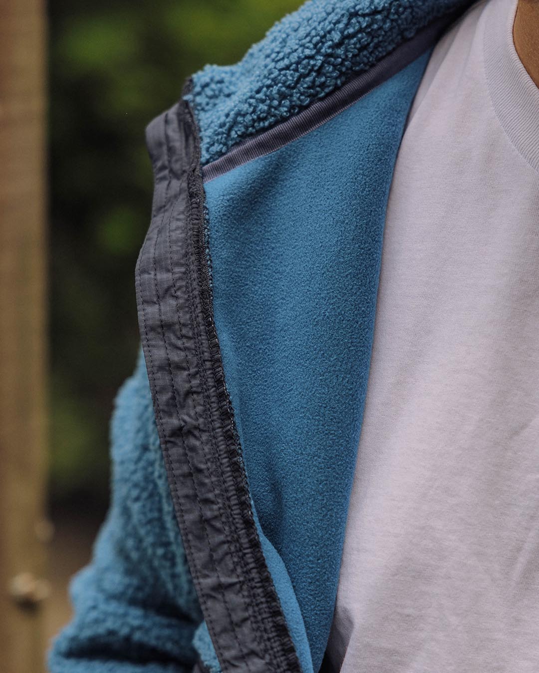Born Explorer Polar-Lined Sherpa Fleece - Blue Steel - Image 7