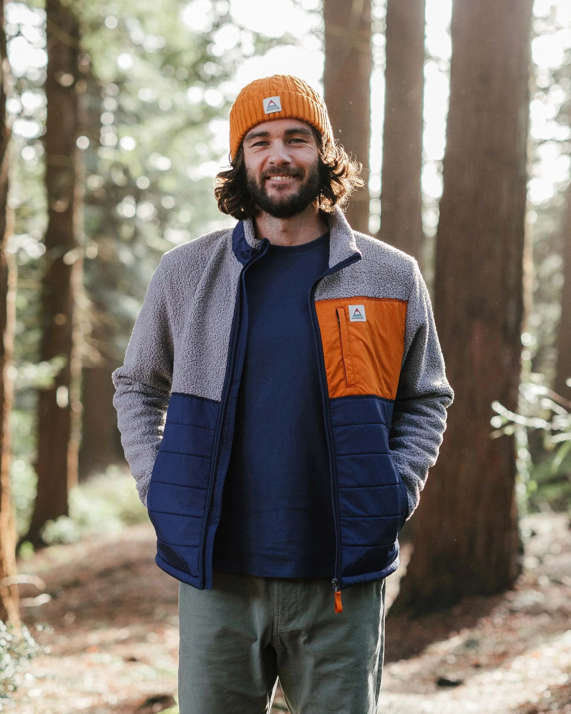 Born Explorer Polar-Lined Sherpa Fleece - Steel Grey - Image 3