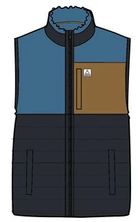 Born Explorer Polar-Lined Sherpa Vest - Blue Steel - Image 11