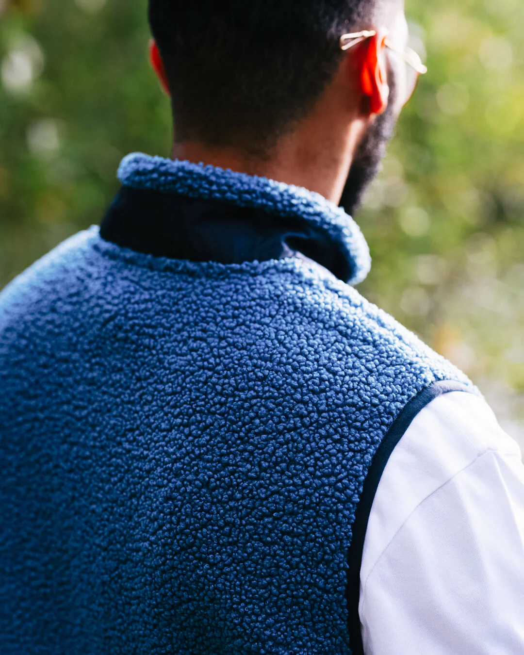 Born Explorer Polar-Lined Sherpa Vest - Blue Steel - Image 6