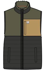 Born Explorer Polar-Lined Sherpa Vest - Khaki - Image 5