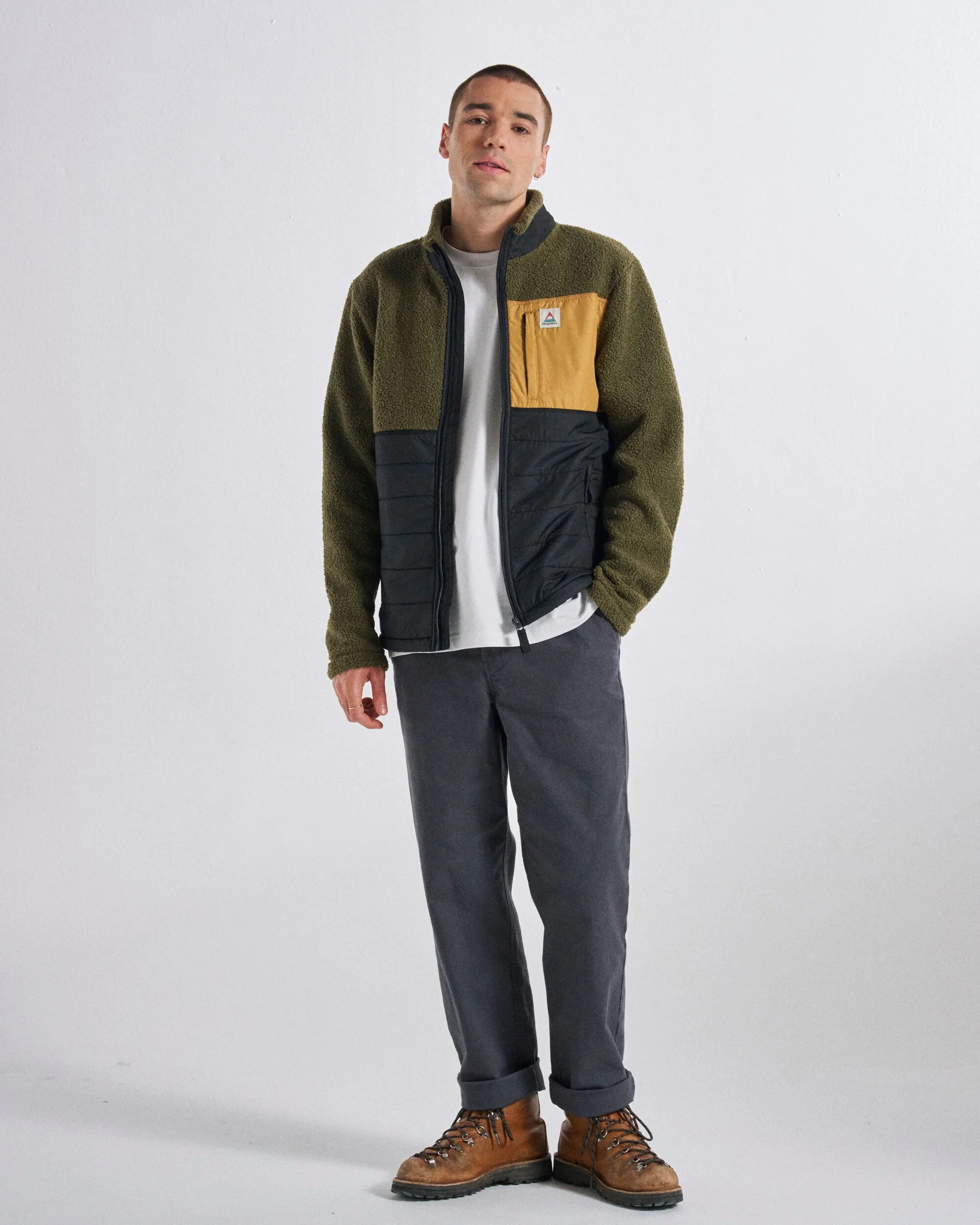 Born Explorer Polar-Lined Sherpa Fleece - Khaki - Image 5