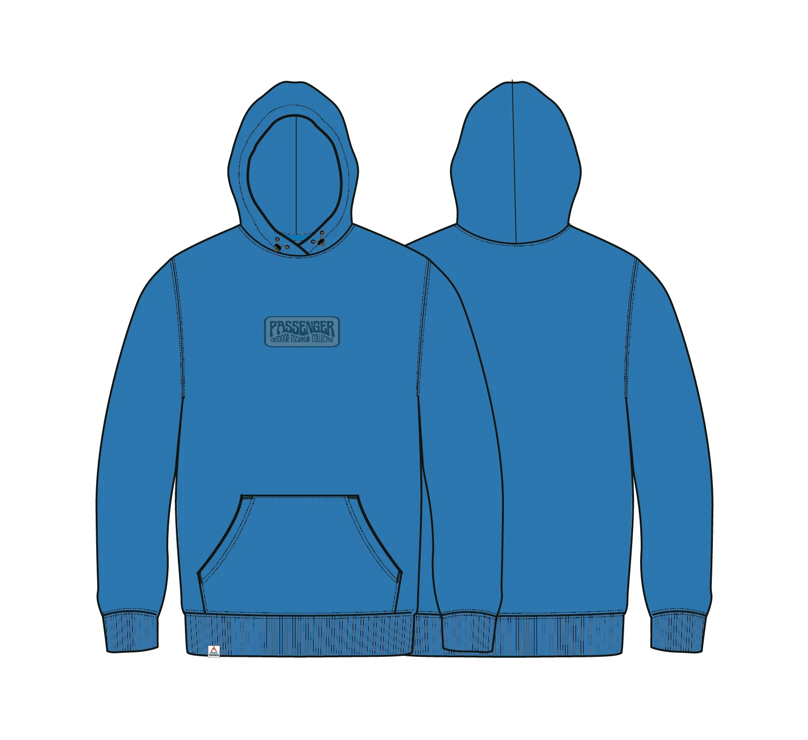 Boundless Relaxed Fit Hoodie - Marine Blue - Image 8