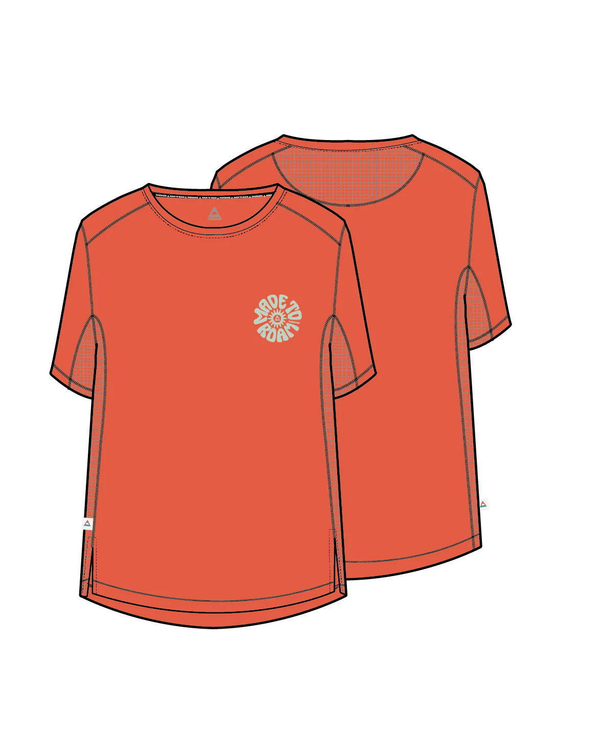Breeze DriRelease® Trail Women's T-Shirt - Ember Orange - Image 9