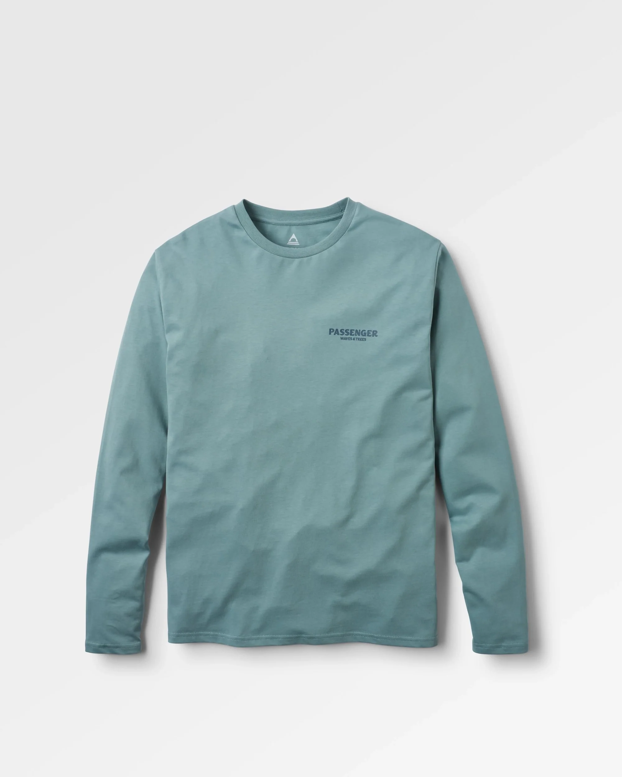 Waves & Trees Organic Cotton LS T-Shirt - Stormy Sea - Image 5