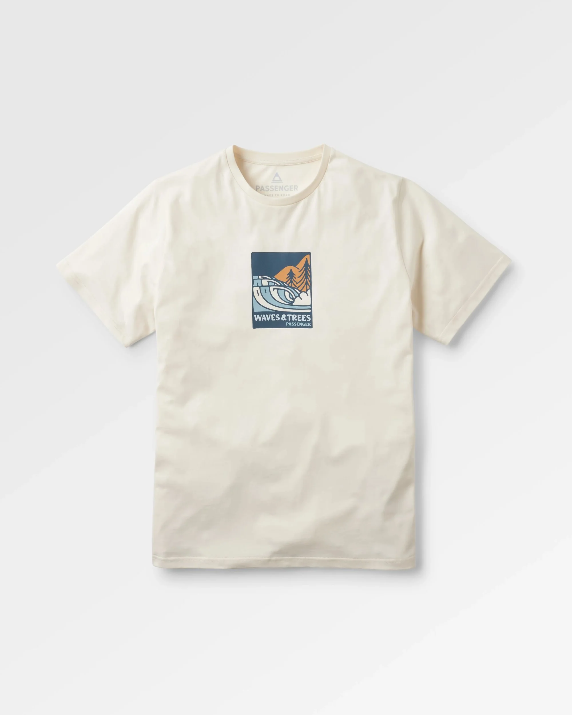 Waves & Trees Organic Cotton T-Shirt - Birch - Image 2