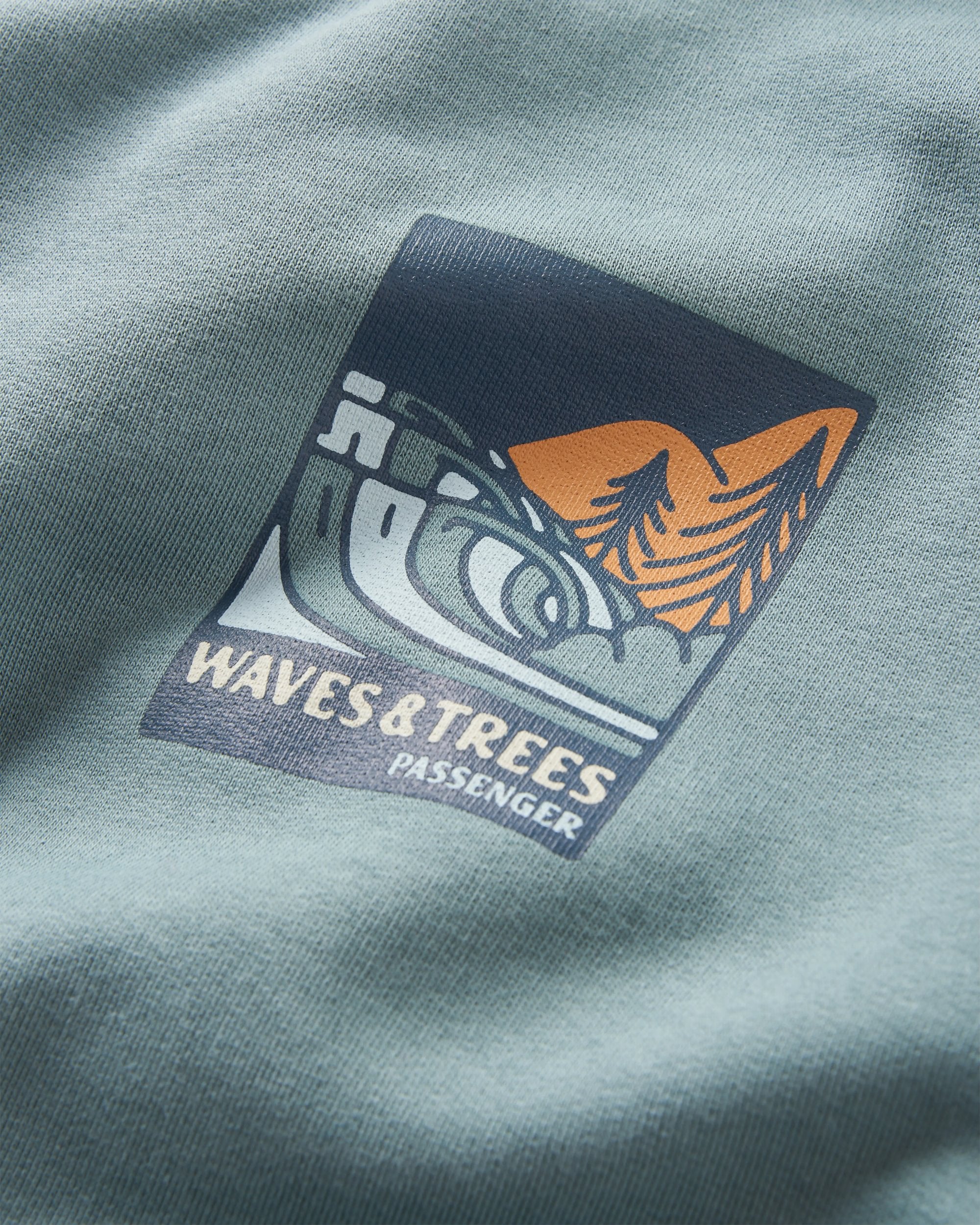 Waves & Trees Organic Cotton Sweatshirt - Stormy Sea - Image 5