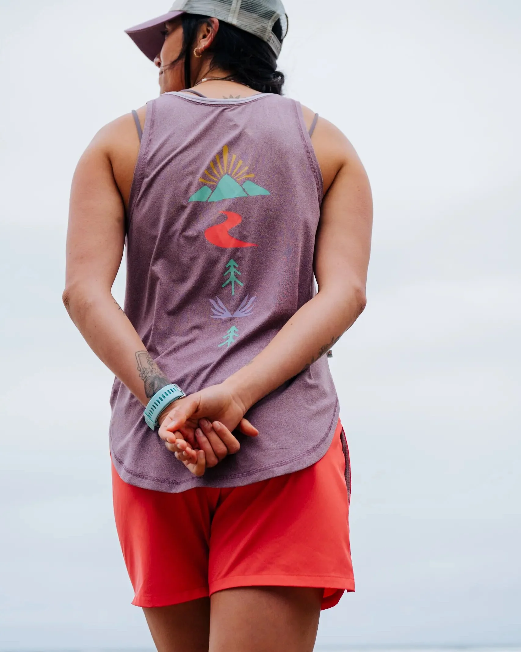 Breezy Active Vest - Berry Marl - Image 2