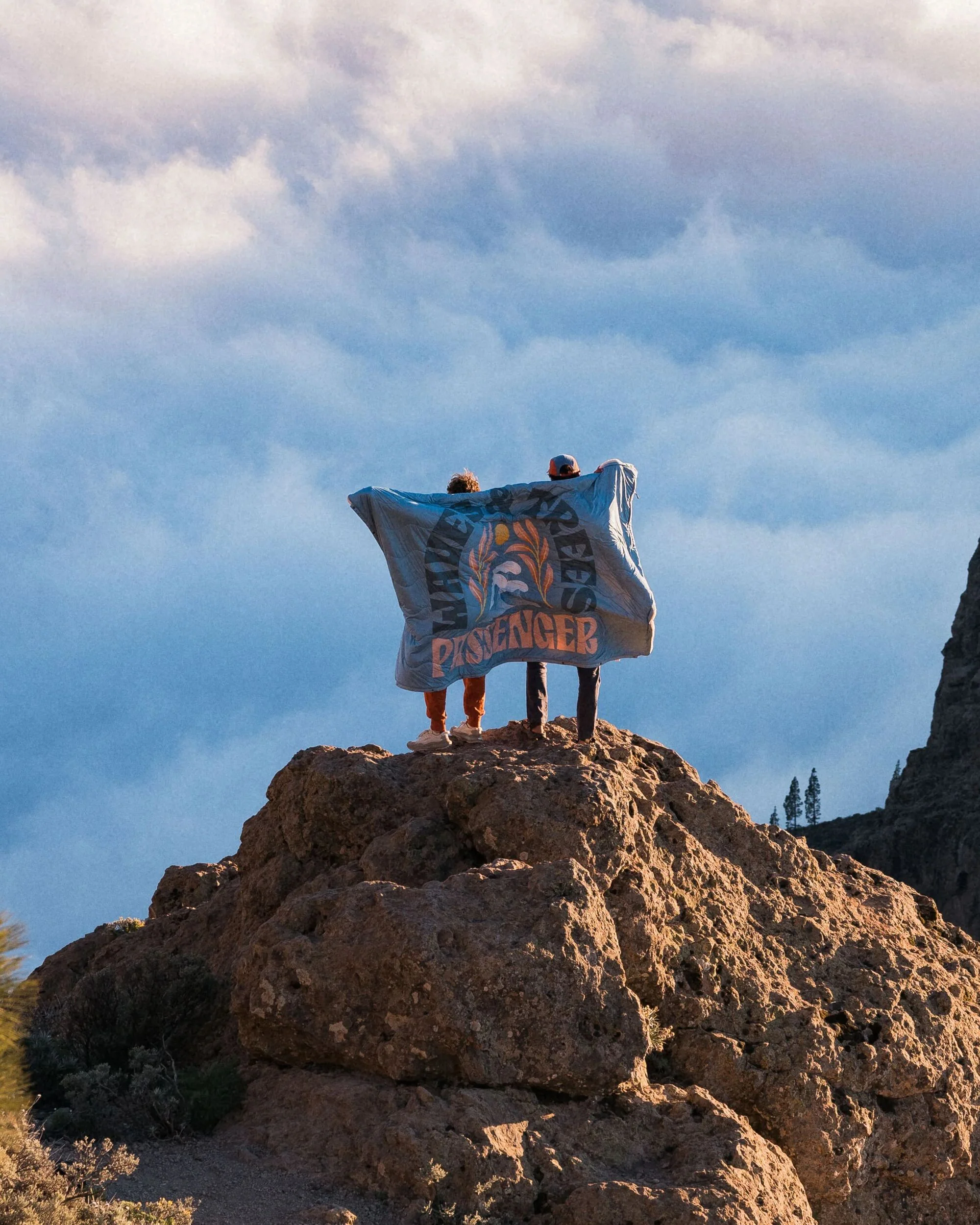 Cabin Sherpa Blanket - Faded Denim - Image 2