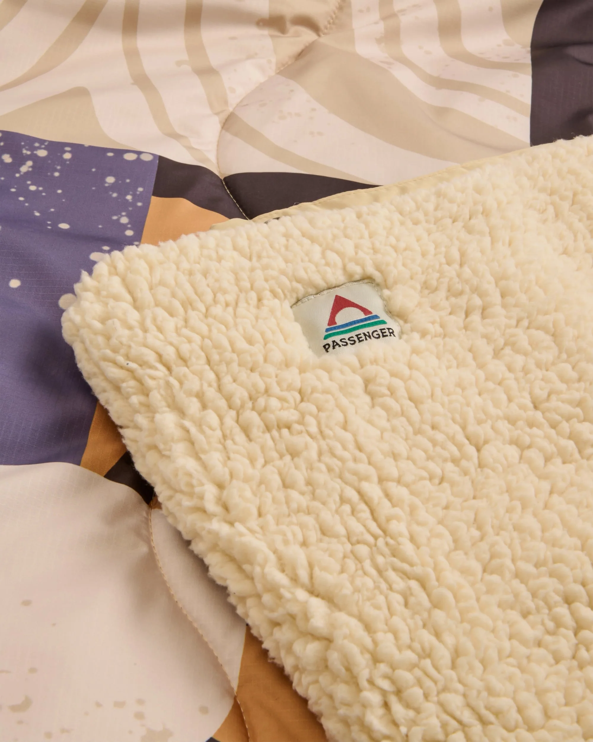 Cabin Sherpa Blanket - Sun Patch Desert - Image 5