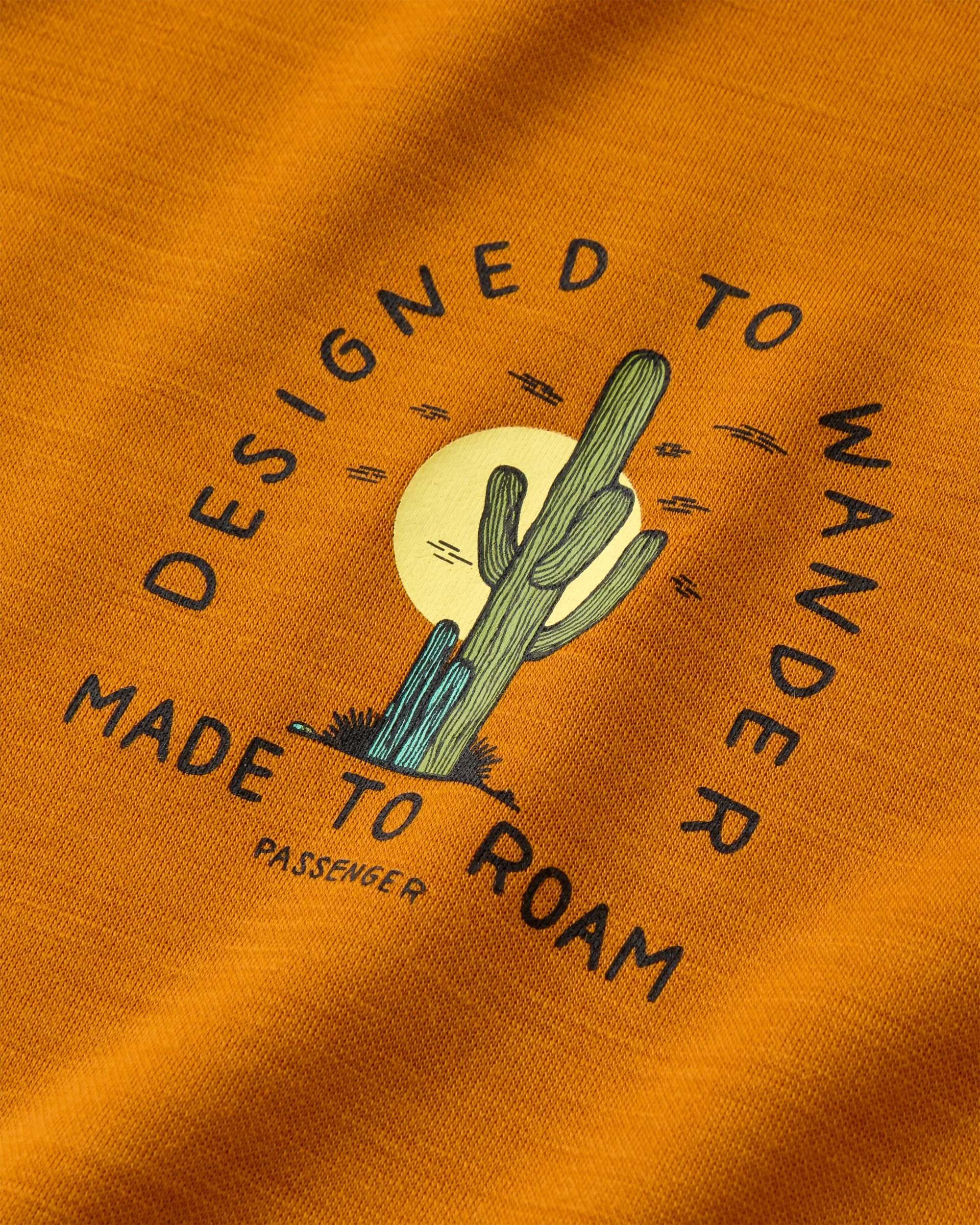 Camp Lost Lightweight Merino Blend LS T-Shirt - Retro Orange - Image 2
