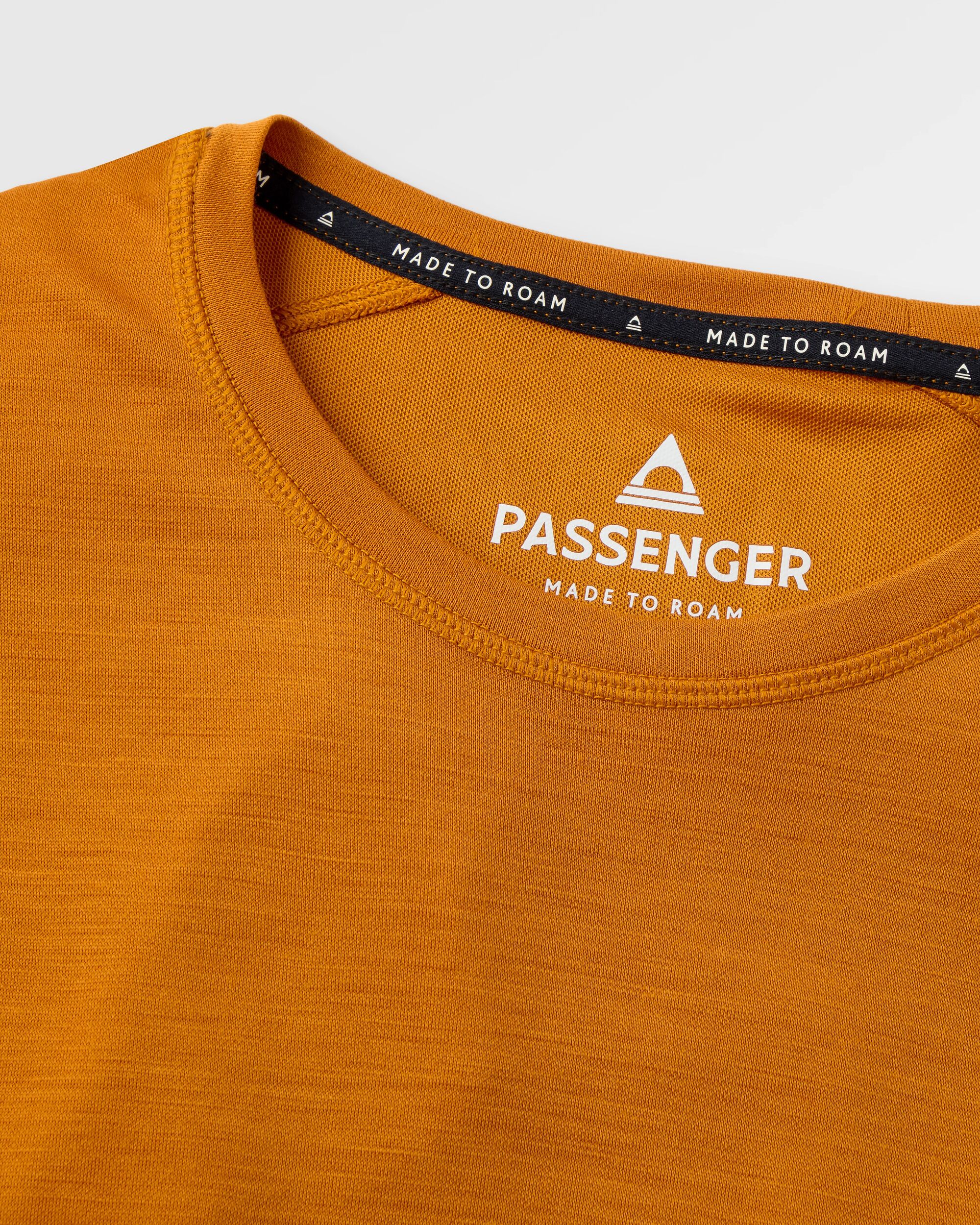Camp Wild Lightweight Merino Blend LS T-Shirt - Retro Orange - Image 4