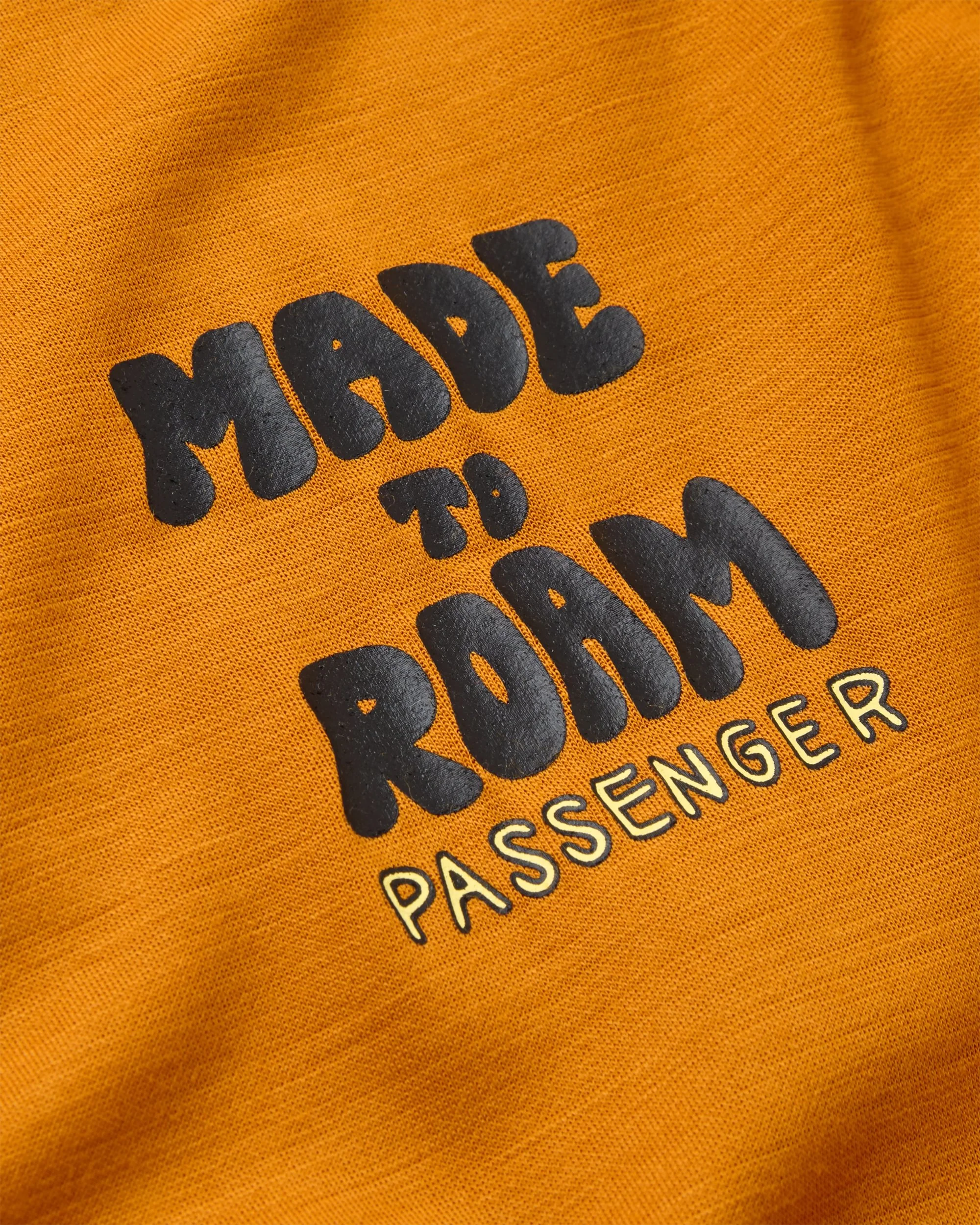 Camp Wild Lightweight Merino Blend T-Shirt - Retro Orange - Image 3