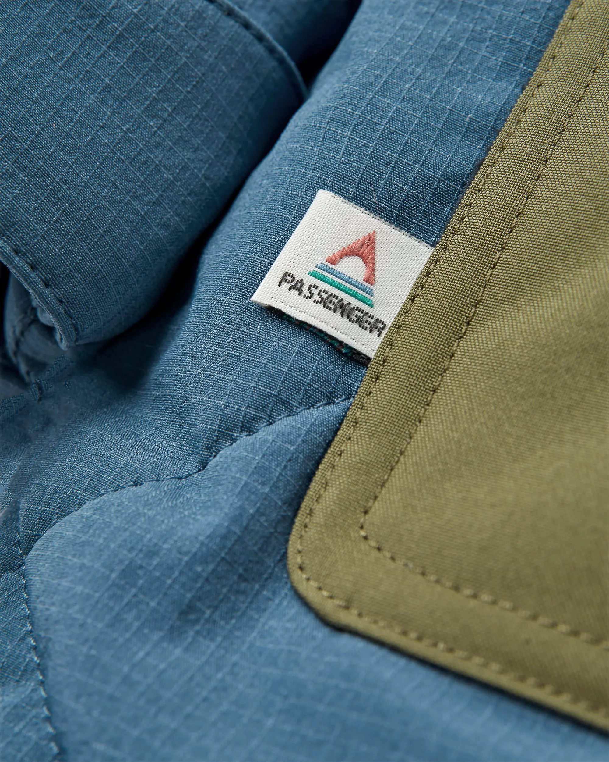 Campscape Fleece Lined Parka - Khaki/Dark Denim - Image 10