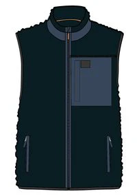 Canyon Deep-Pile Sherpa Vest - Deep Navy - Image 9