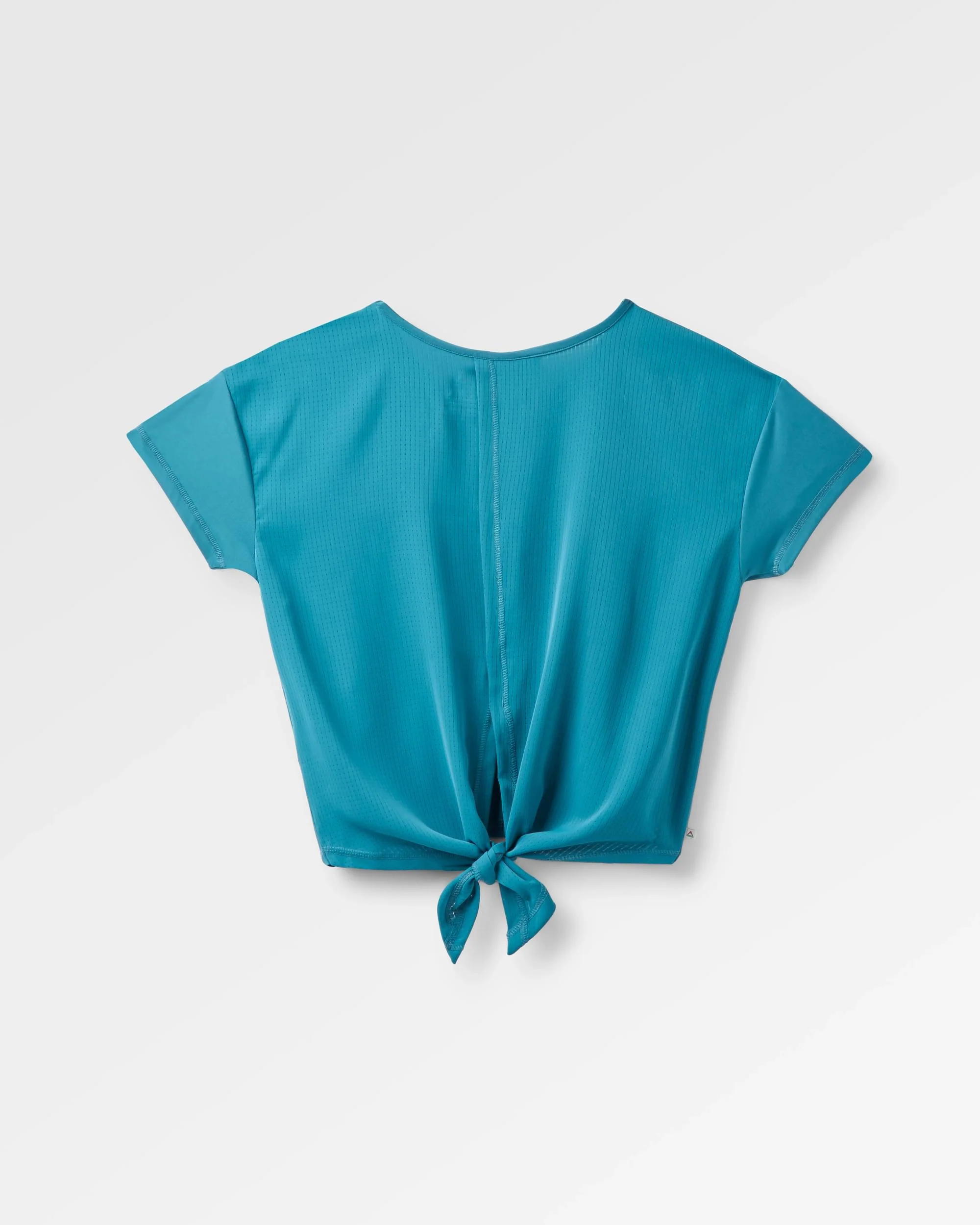 Chakra Tie Back Active T-Shirt - Blue Steel - Image 5