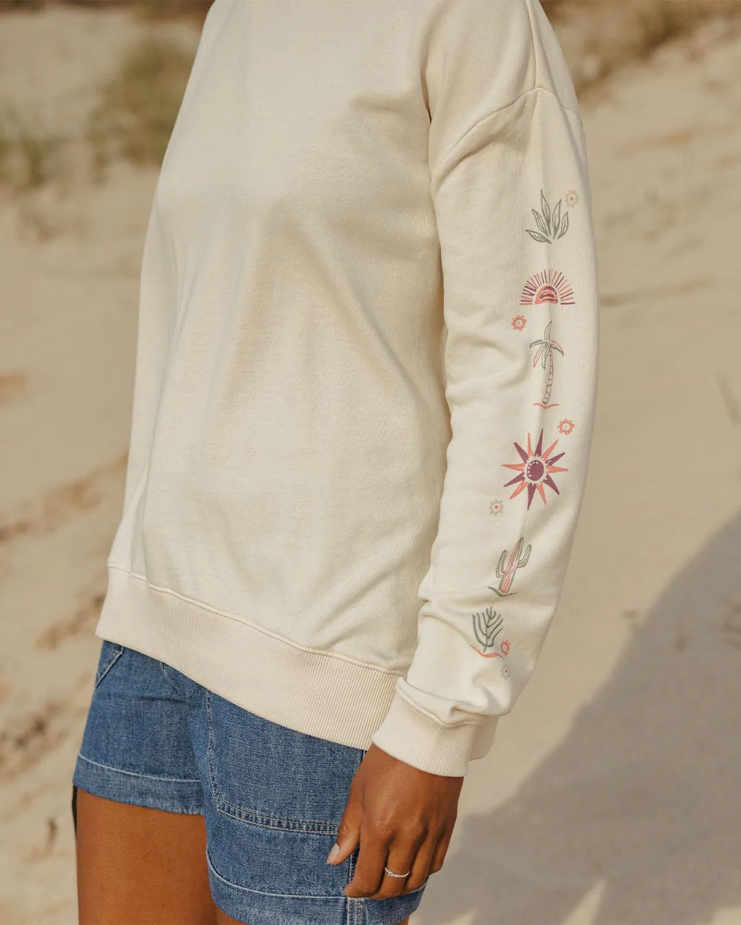 Chica Oversized Sweatshirt - Birch