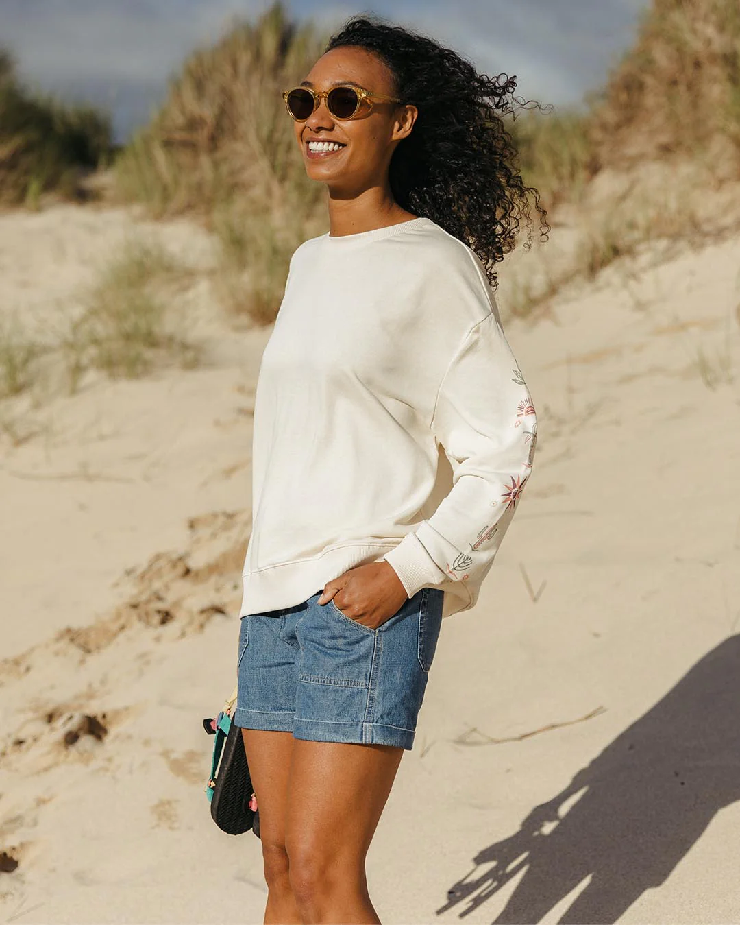 Chica Oversized Sweatshirt - Birch - Image 5