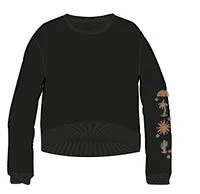 Chica Oversized Sweatshirt - Black - Image 8