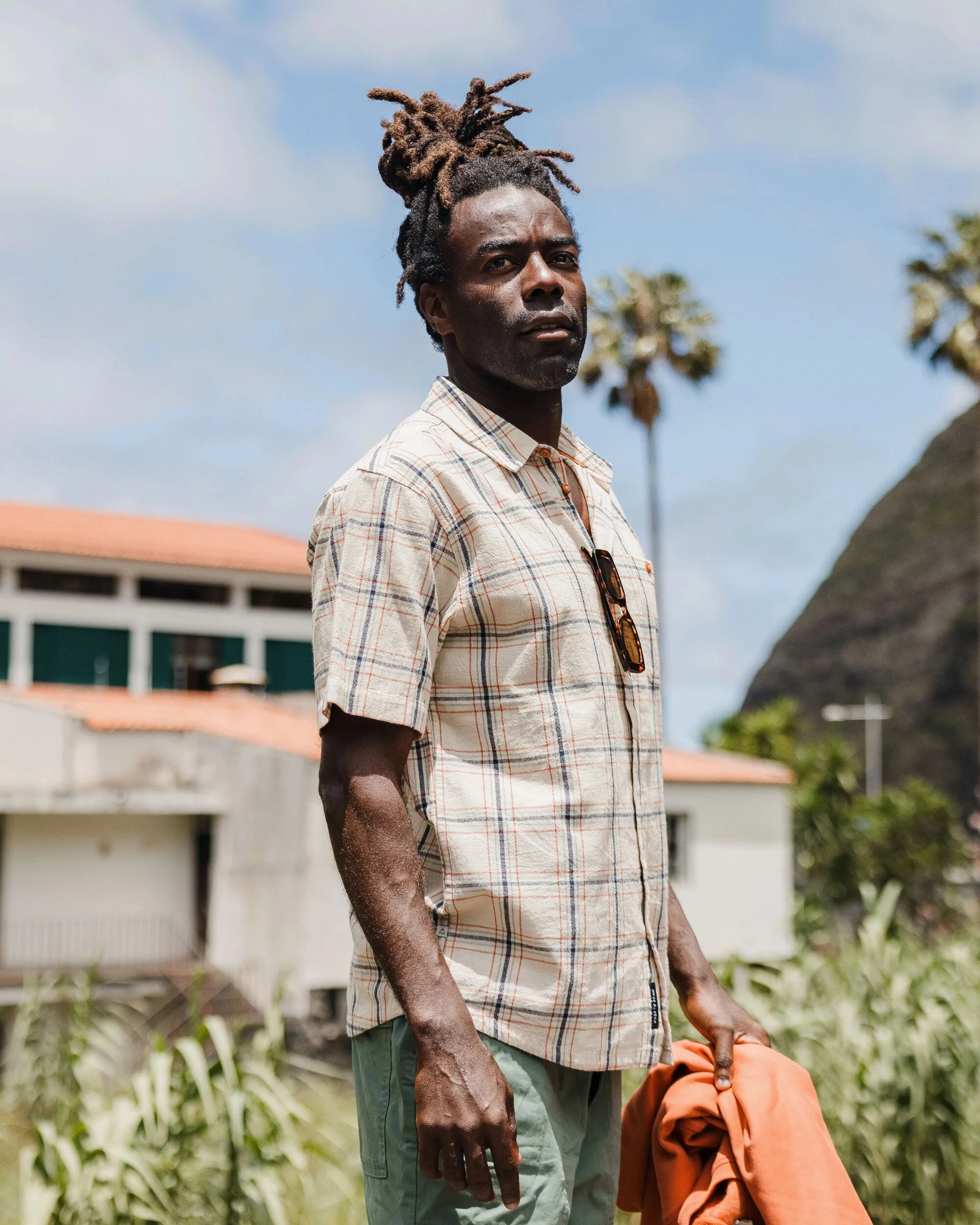Chill Organic Cotton Check Shirt - Birch - Image 5