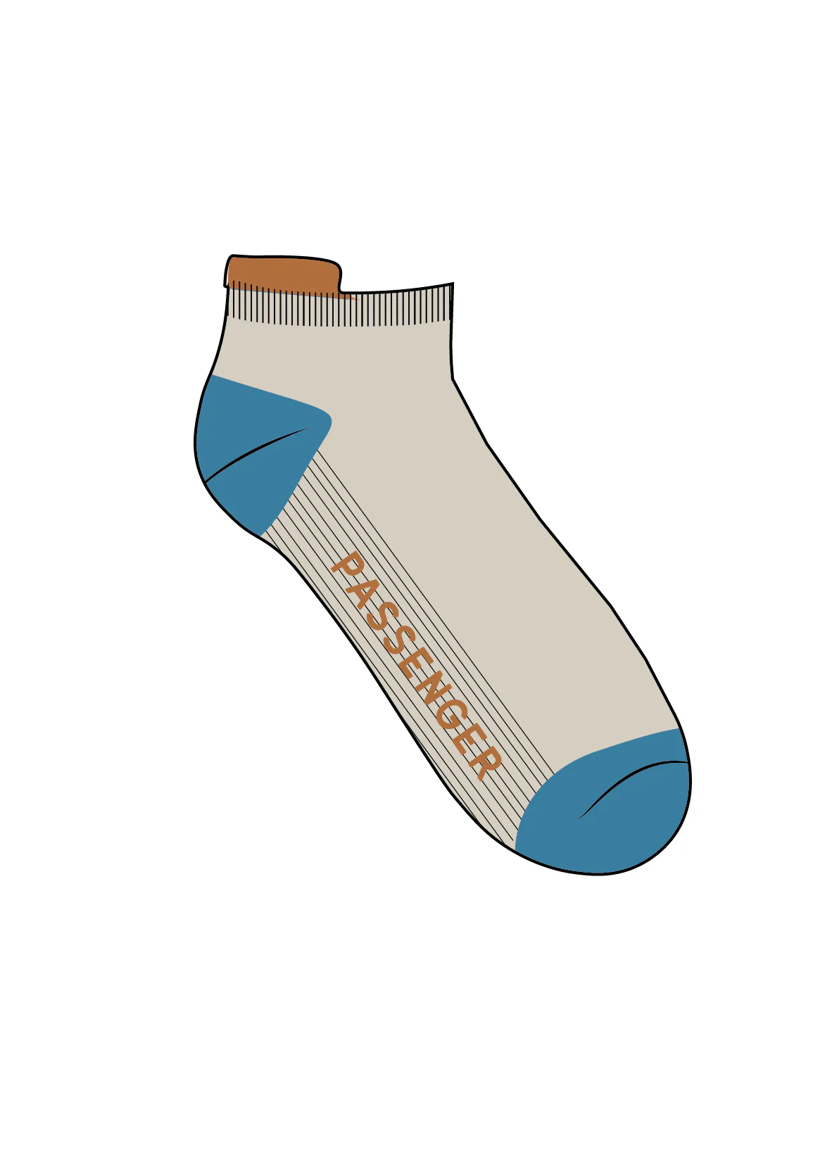 Classic Roamer Trainer Socks - Birch - Image 6