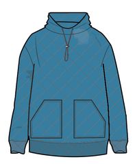 Clementine Quilted High Neck - Bluejay - Image 11
