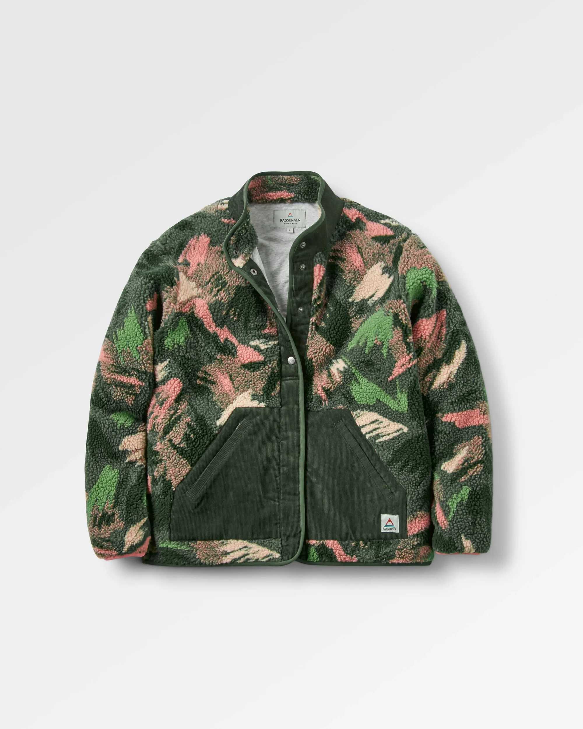 Clover Sherpa Fleece - Abstract Mountain Fir Tree - Image 2
