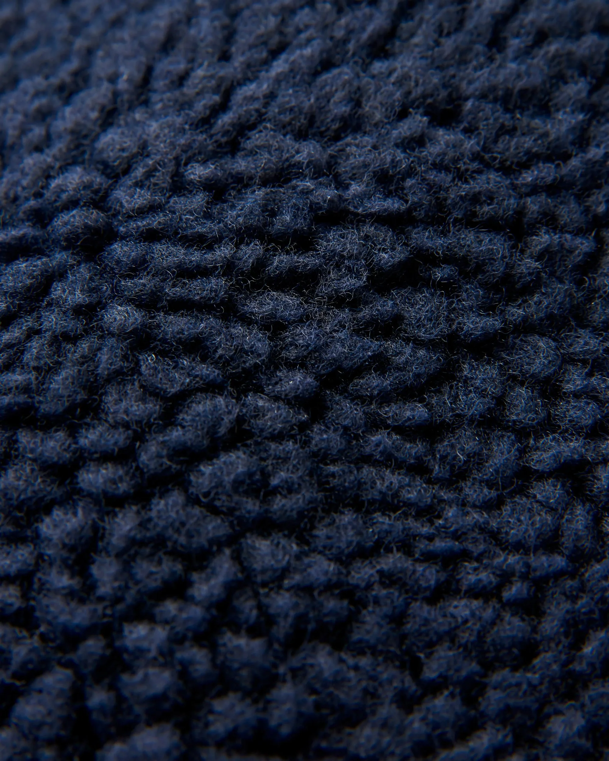 Clover Sherpa Fleece - Deep Navy - Image 7