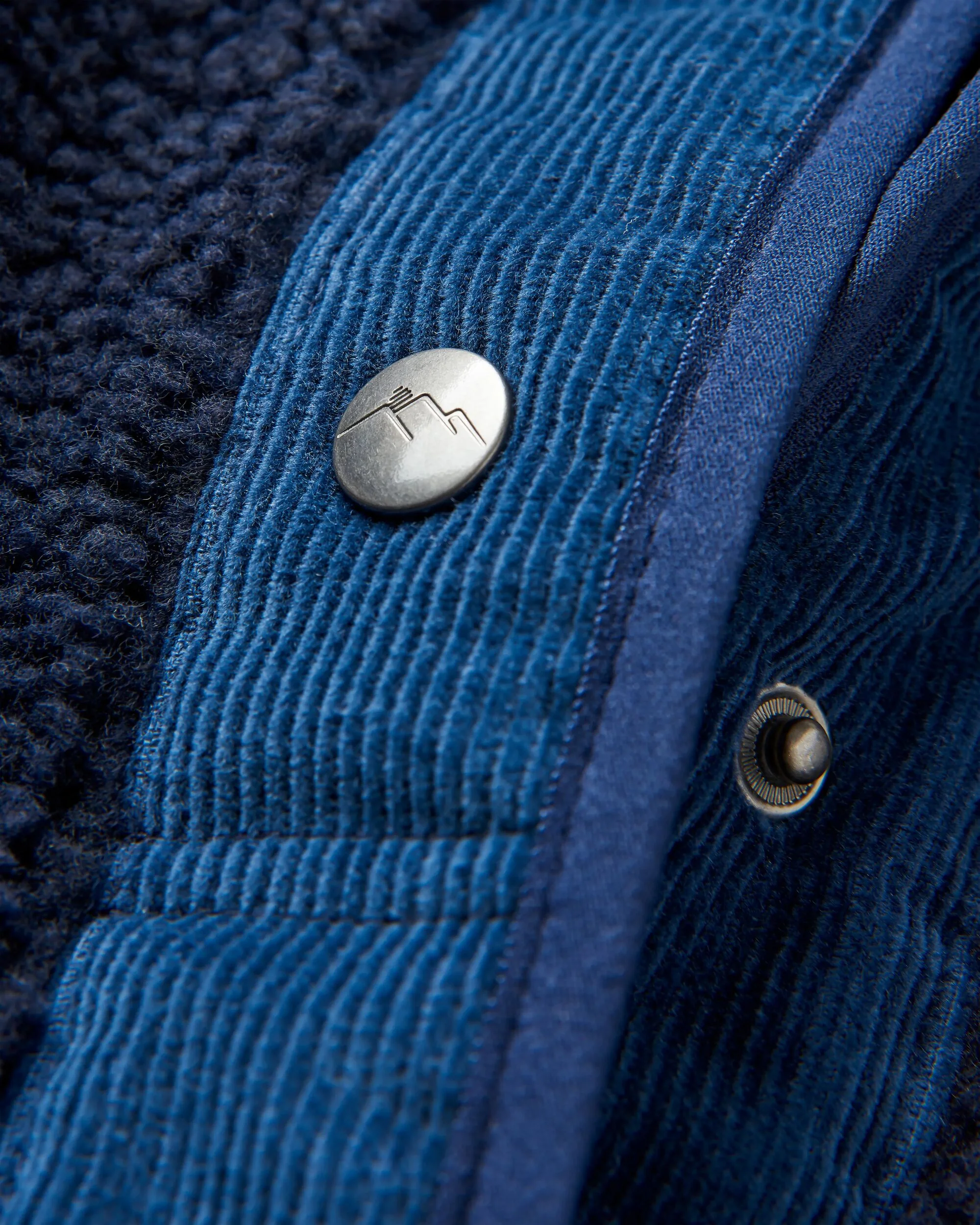 Clover Sherpa Fleece - Deep Navy - Image 8
