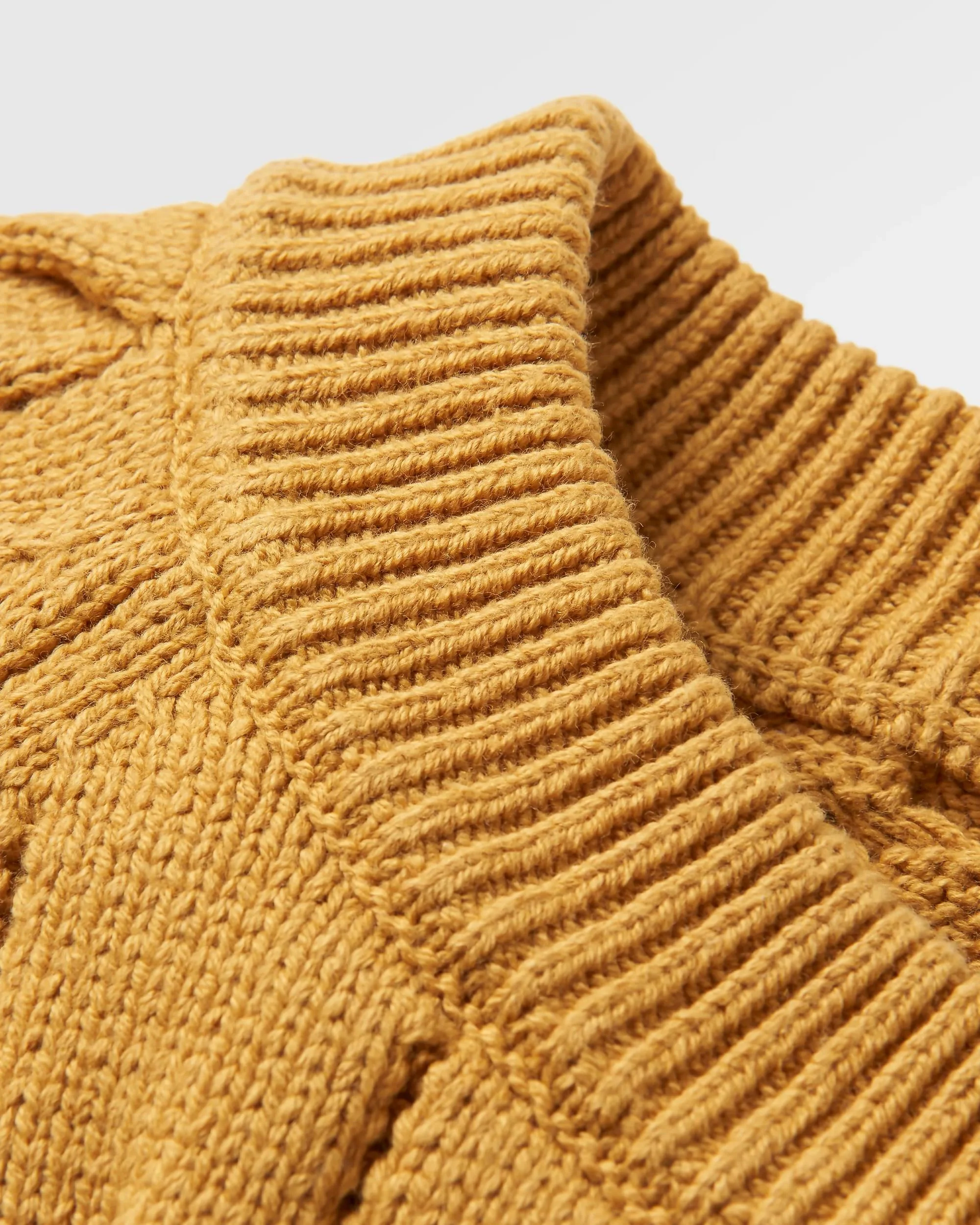 Comfort Organic Knitted Jumper - Mustard Gold - Image 6
