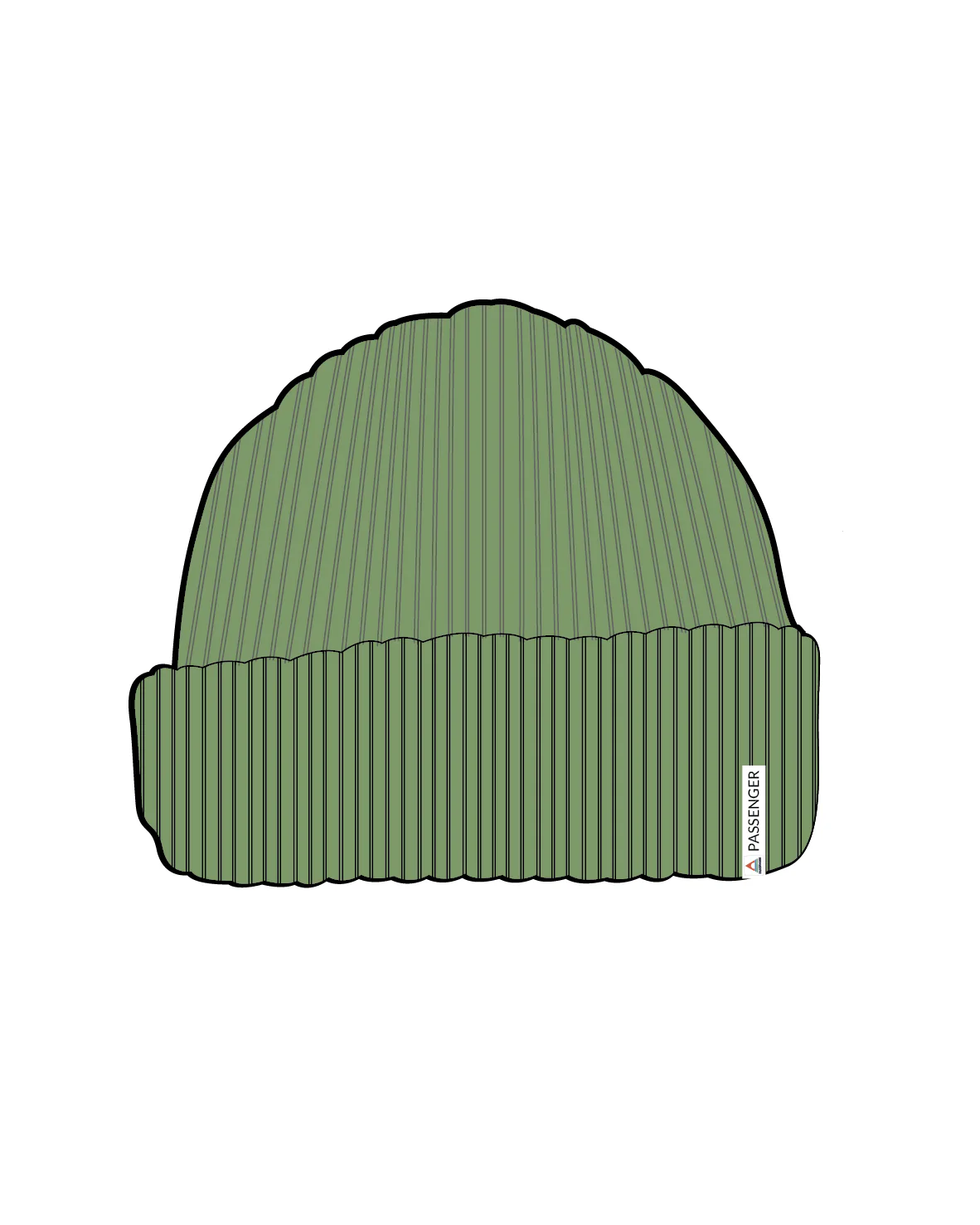 Compass Beanie - Stem Green - Image 5