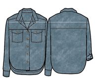 Coral Organic Cotton LS Shirt - Washed Denim - Image 11