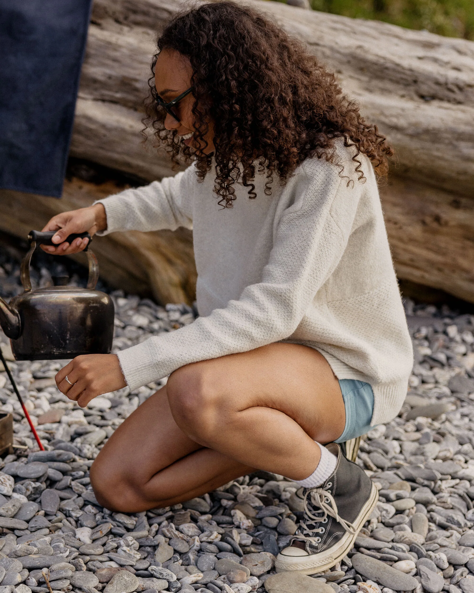 Cove Knitted Jumper - Off White - Image 7