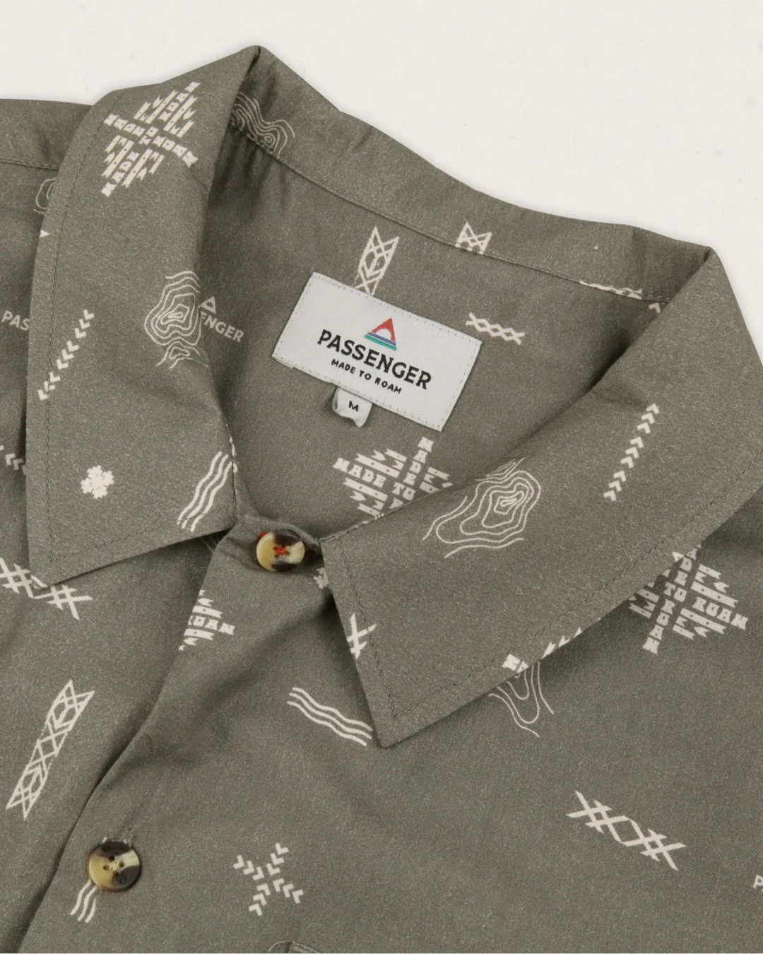 Cove Organic Cotton Short Sleeve Shirt - Olive Made To Roam - Image 10