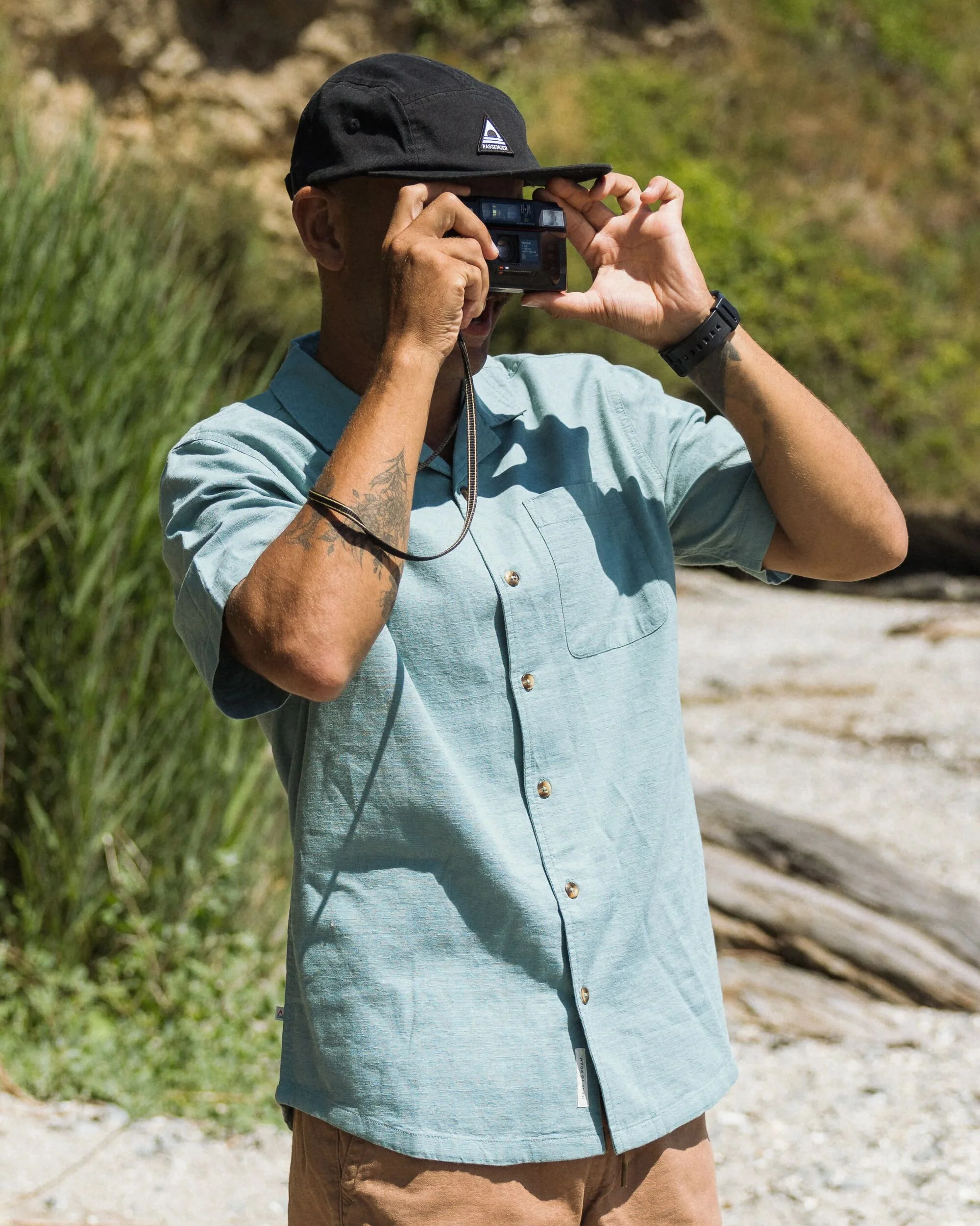 Cove Organic Cotton Textured Shirt - Arctic - Image 4