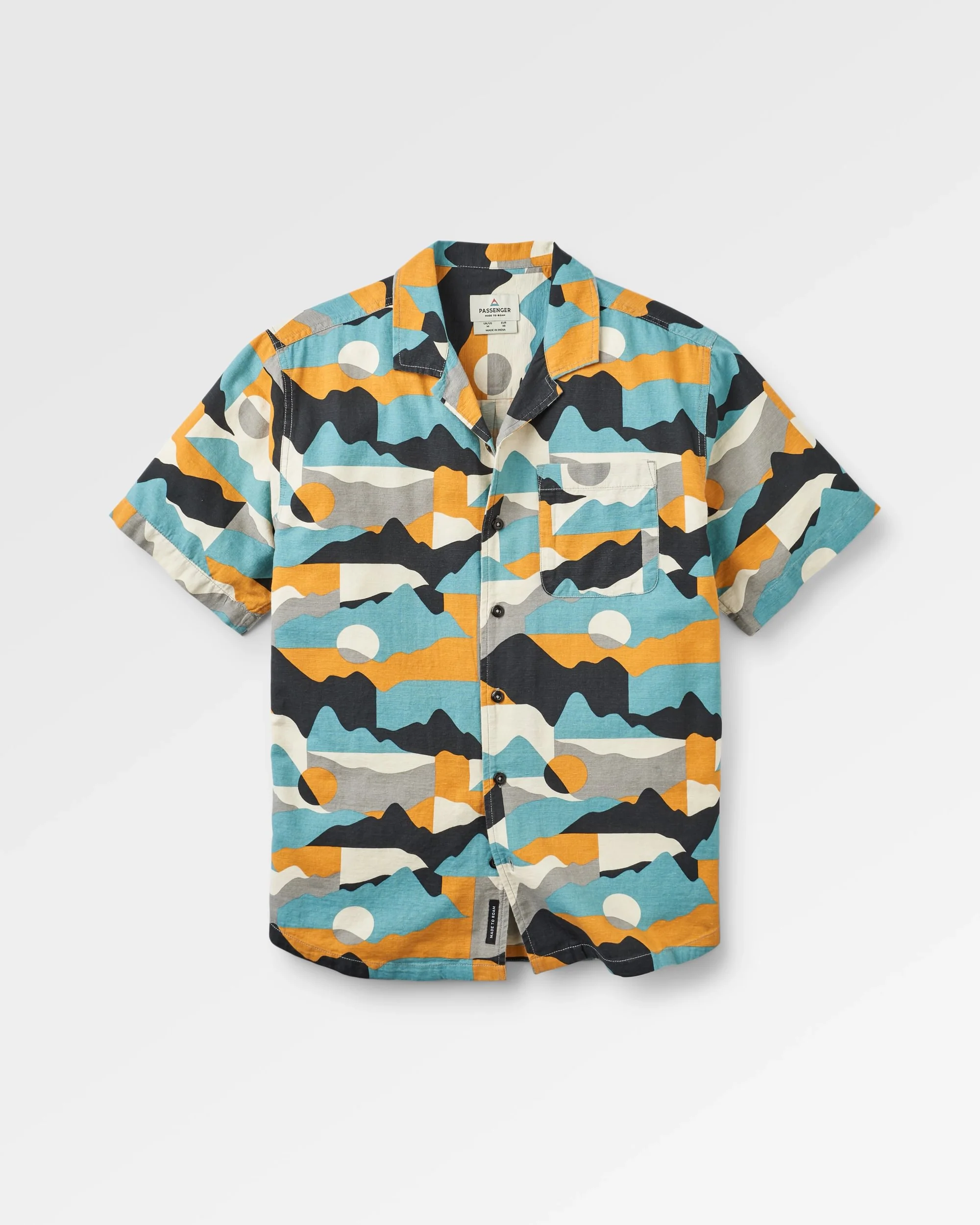 Cove Organic Cotton Textured Shirt - Vista Patchwork Arctic - Image 2