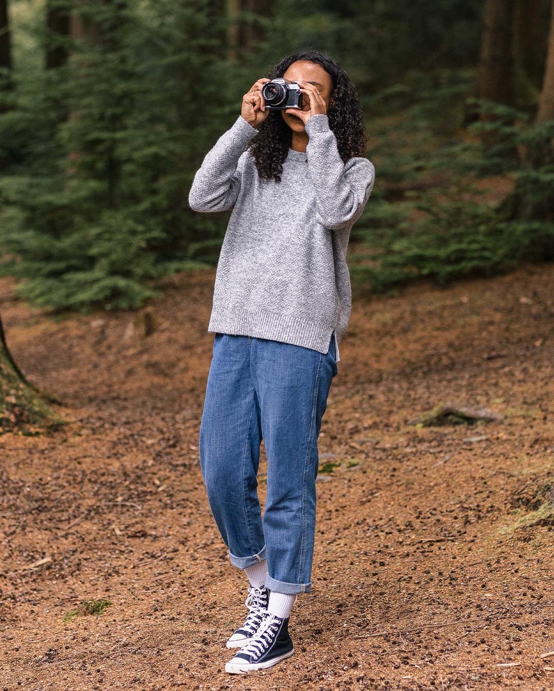 Cove Knitted Jumper - Grey Marl - Image 4