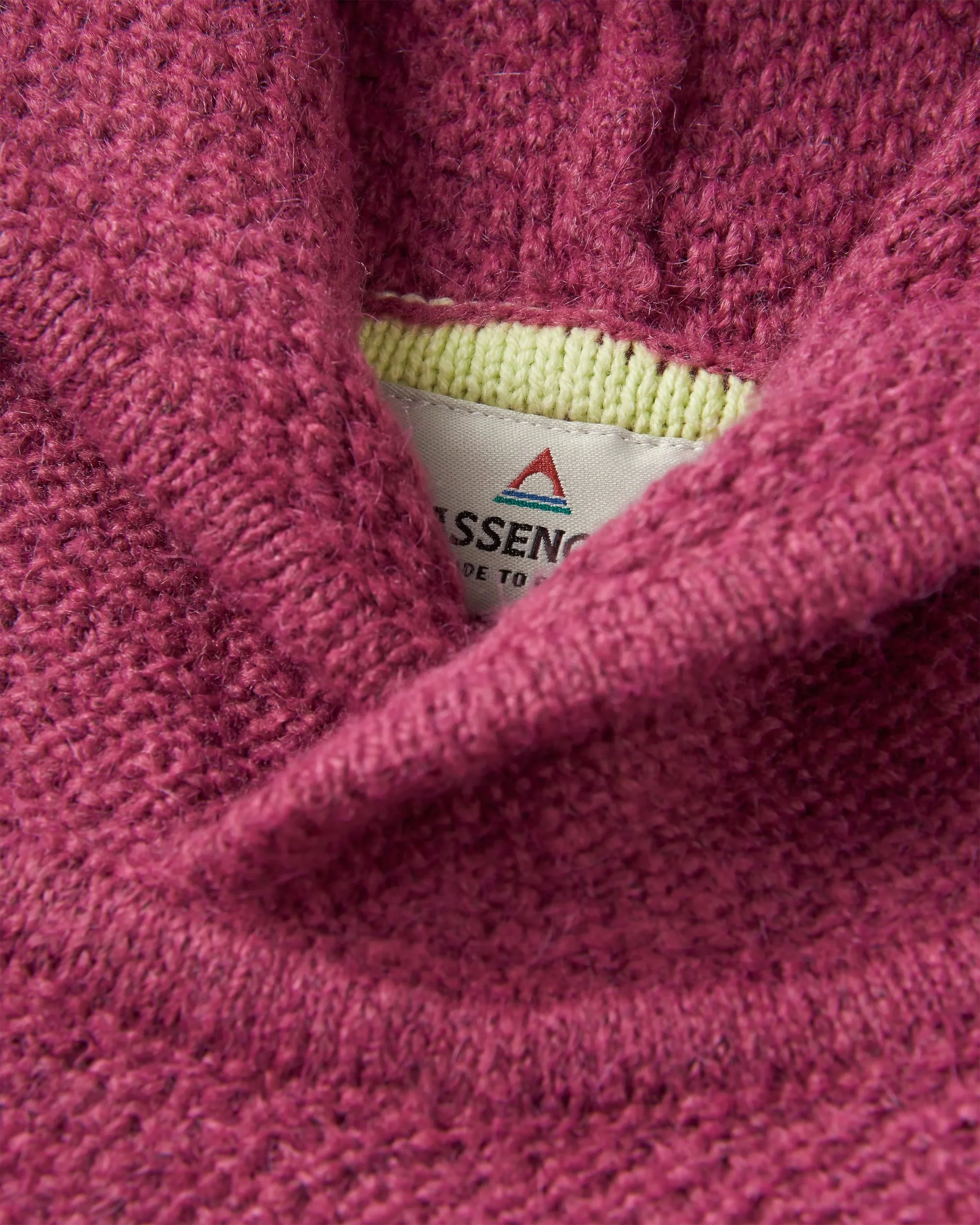 Cove Knitted Hoodie - Rhubarb - Image 6