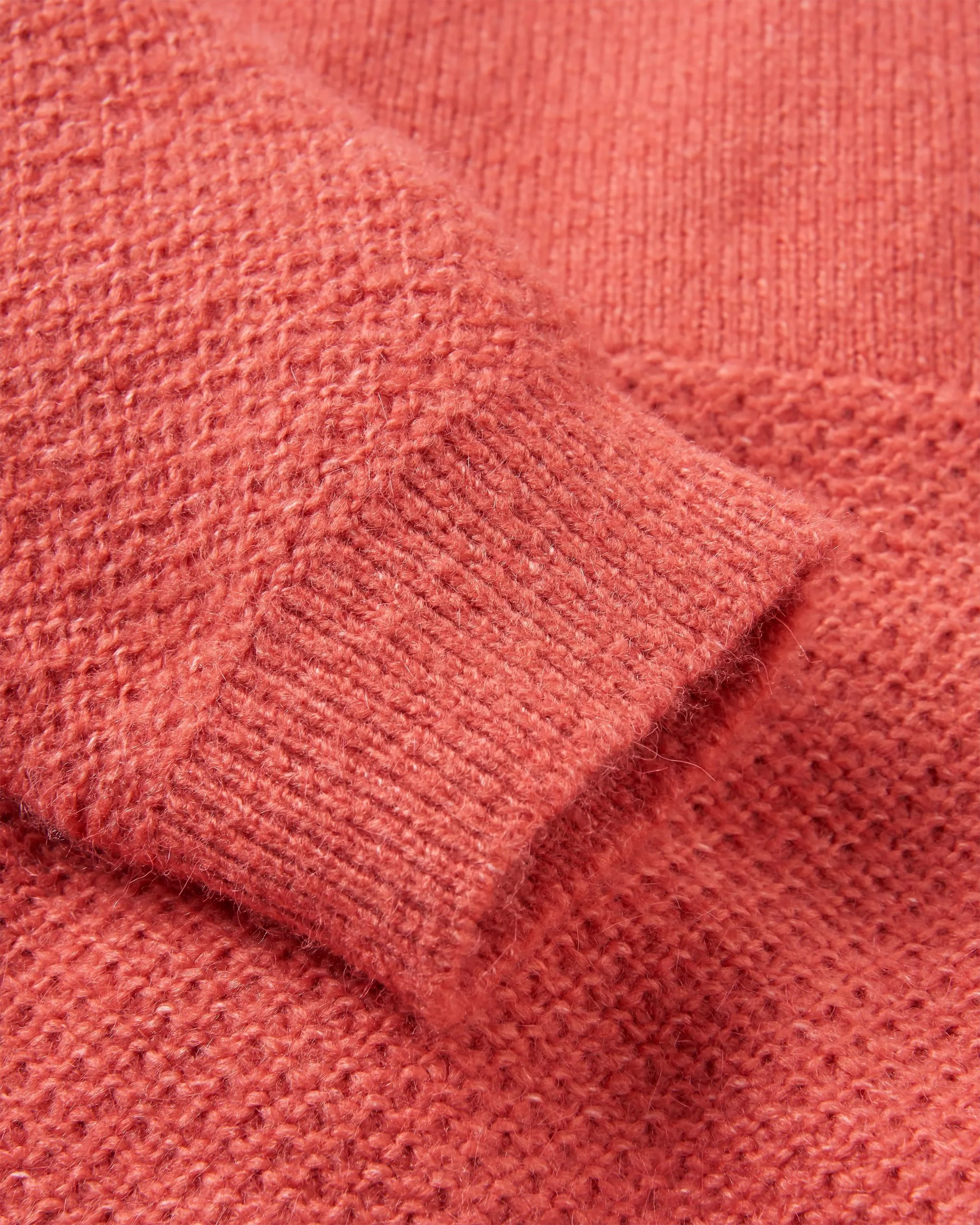 Cove Knitted Jumper - Mineral Red - Image 7