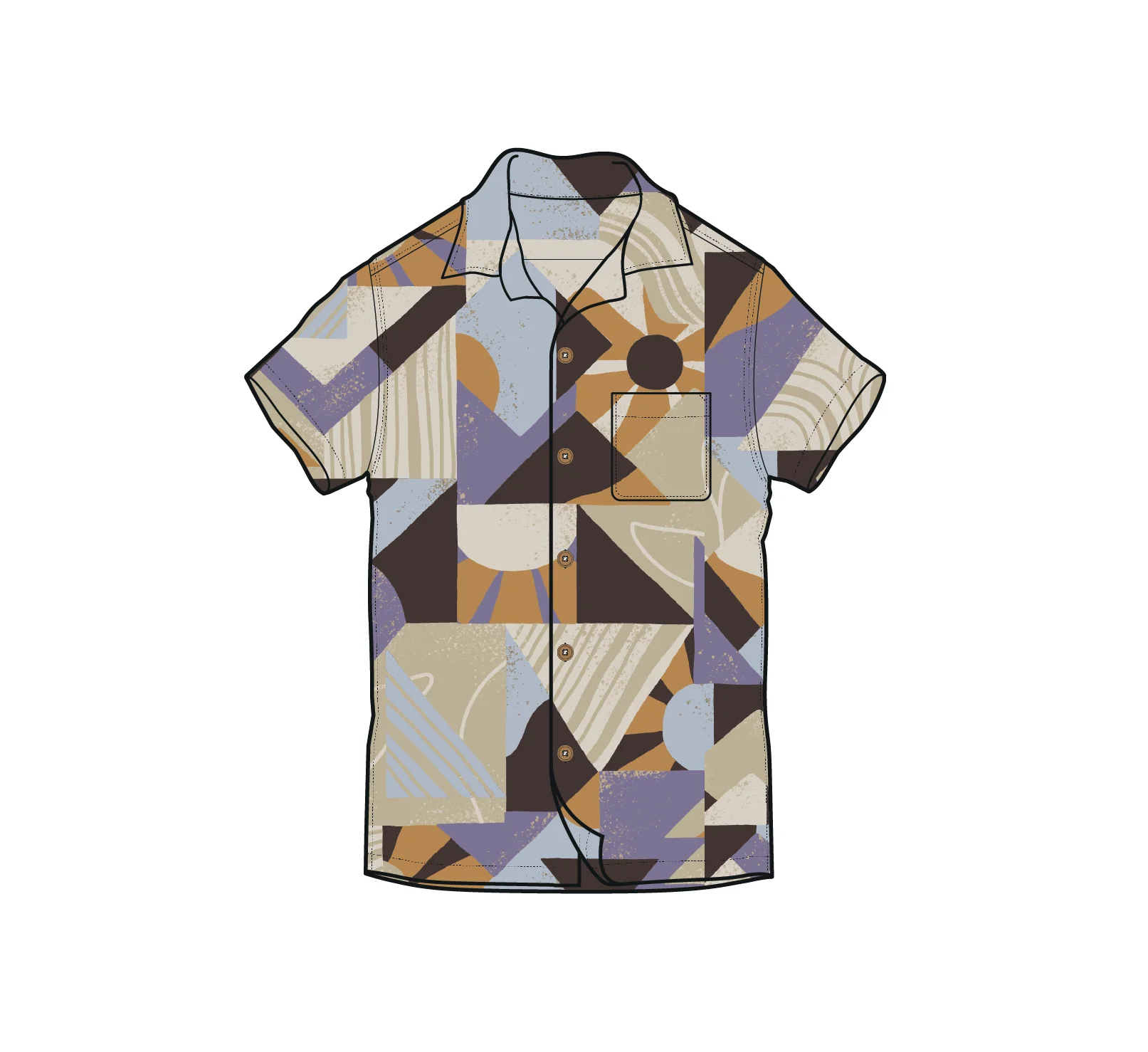 Cove Short Sleeve Shirt - Sun Patch Desert - Image 6