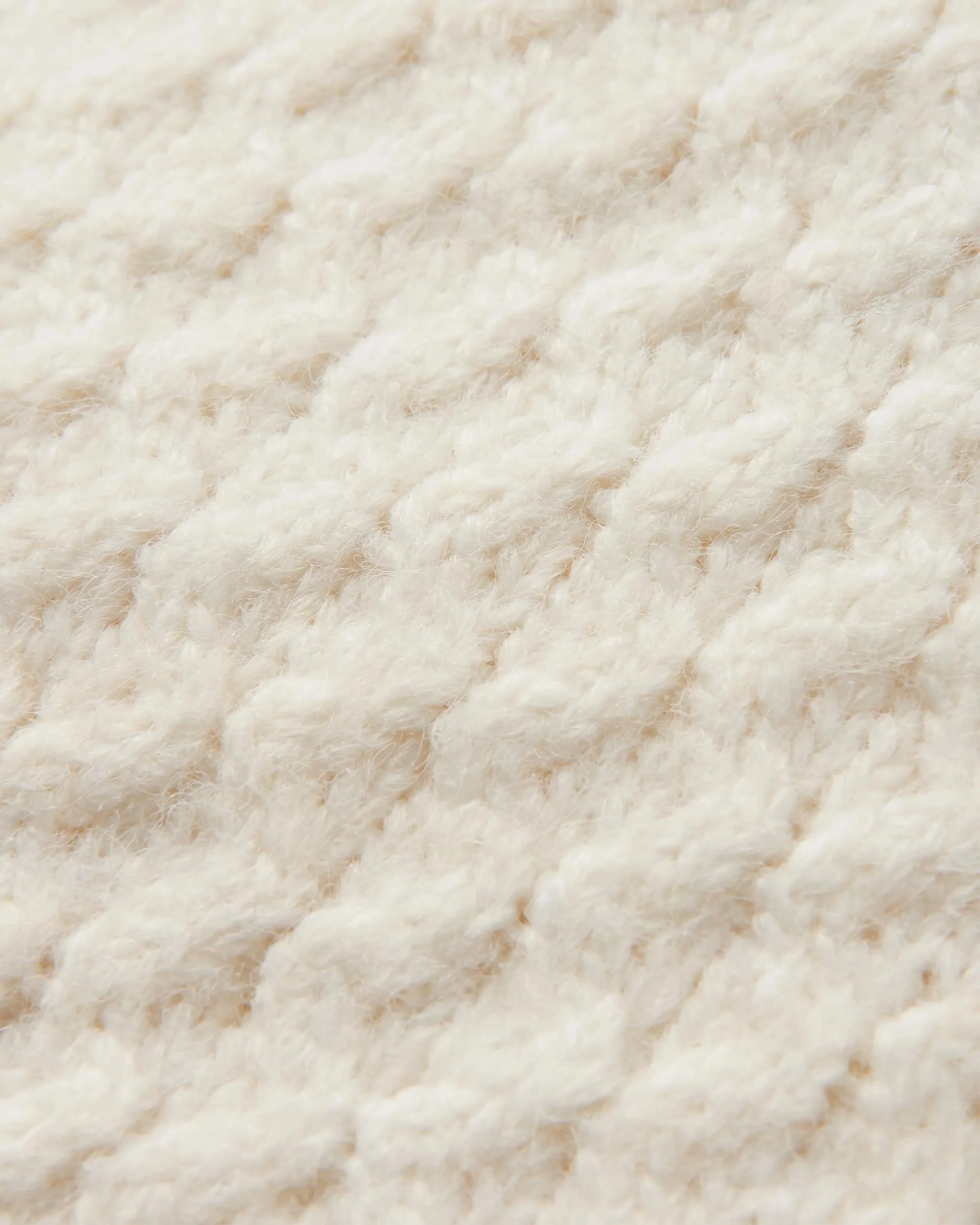 Cozy Cable Knitted Jumper - Off White - Image 11
