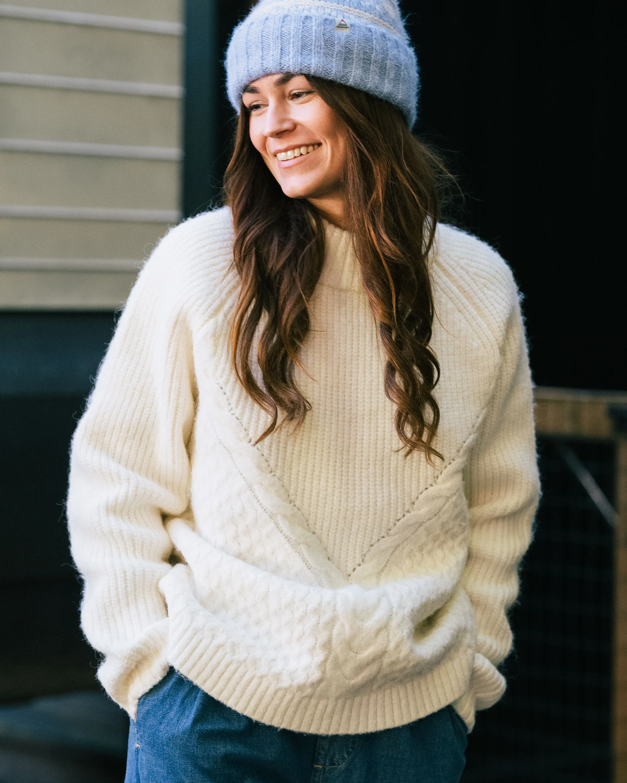 Cozy Cable Knitted Jumper - Off White - Image 2