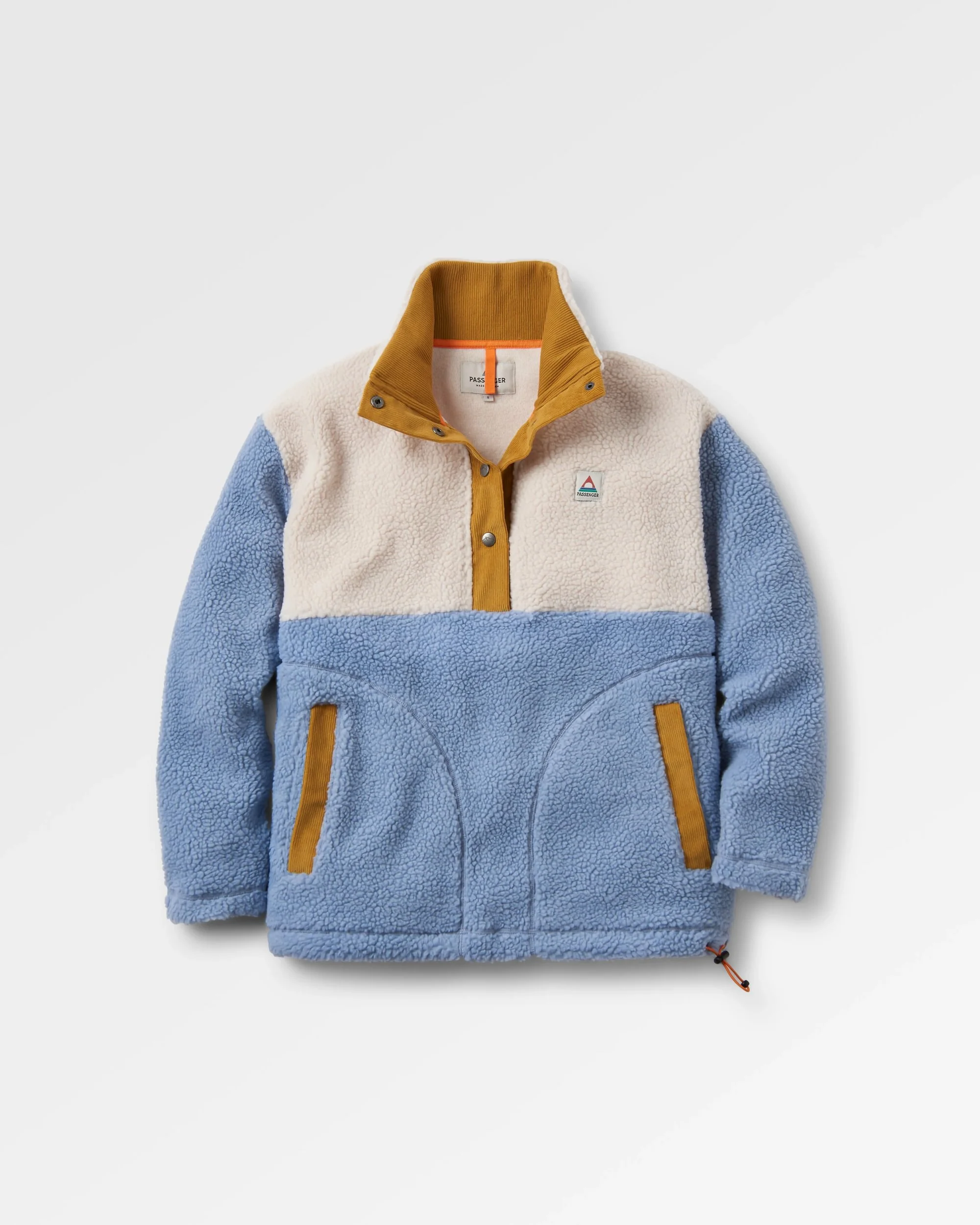 Create Deep-Pile Sherpa Fleece - Blue Fog - Image 2